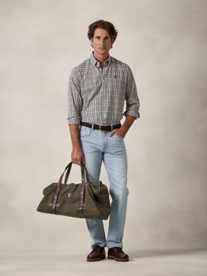 Camisa Mini Xadrez | Azul Marinho