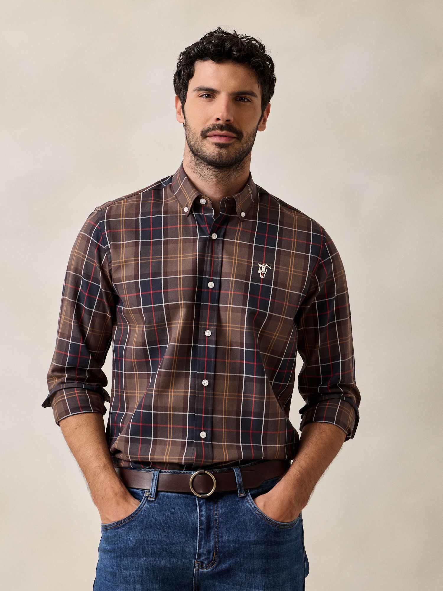 Camisa Tartan Moka