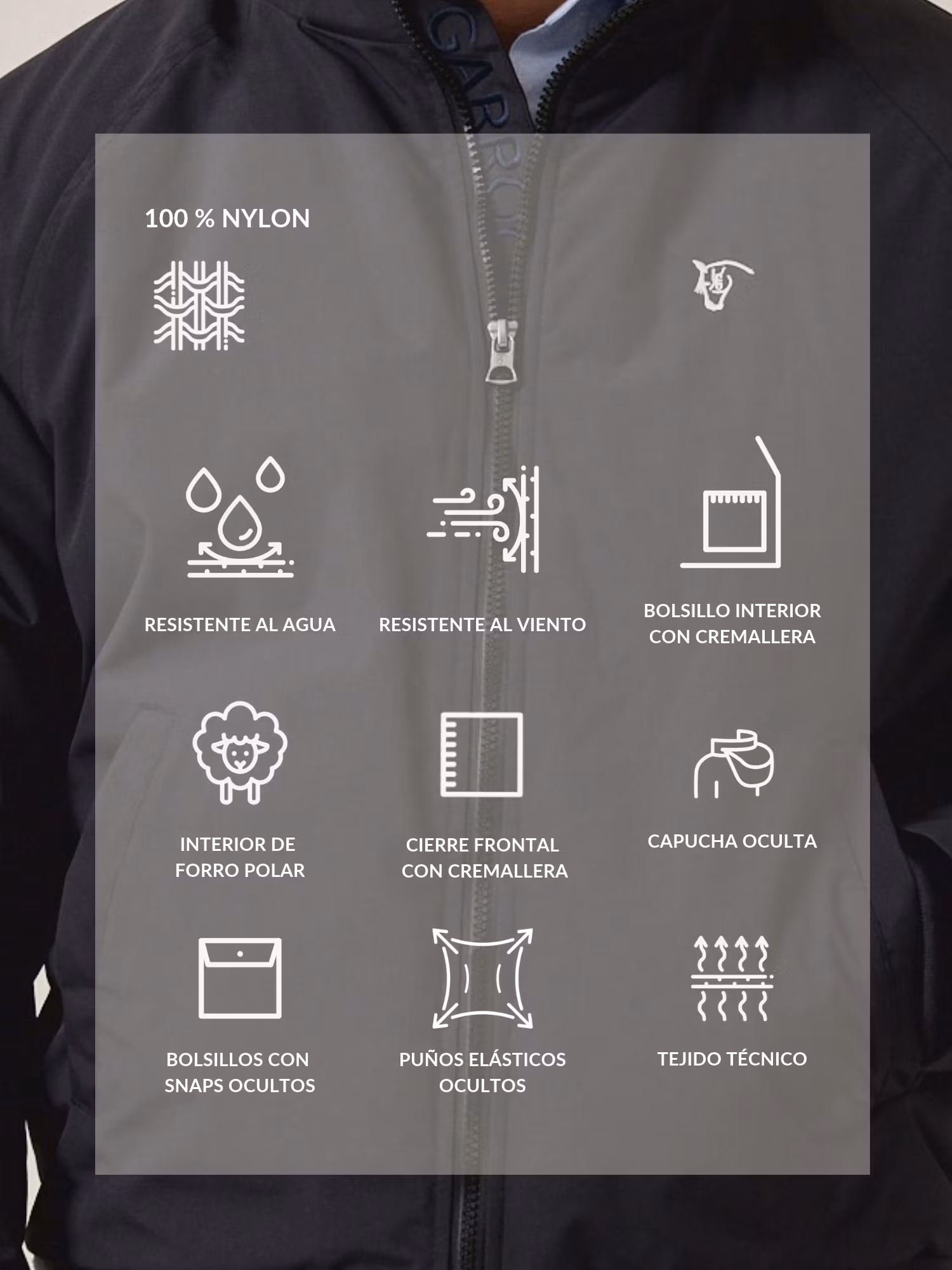 Veste Rider | Bleu Marine