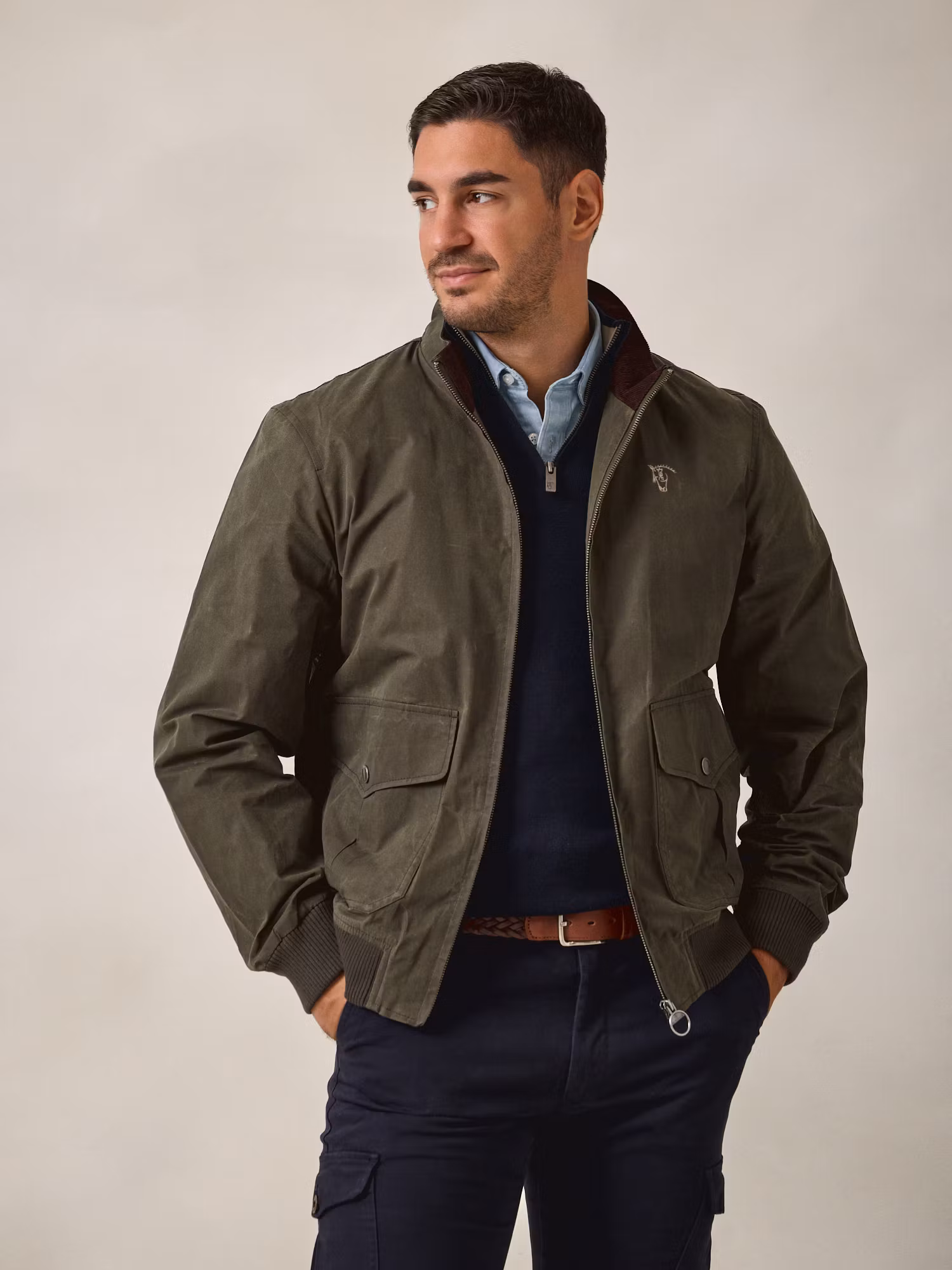 Bomber Encerado | Verde Caça