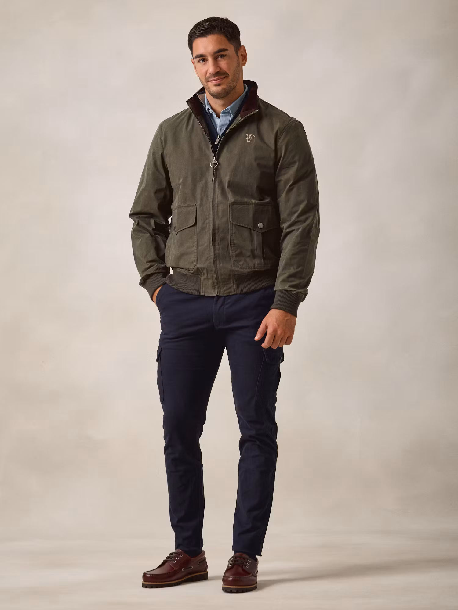 Waxed Bomber | Hunter Green