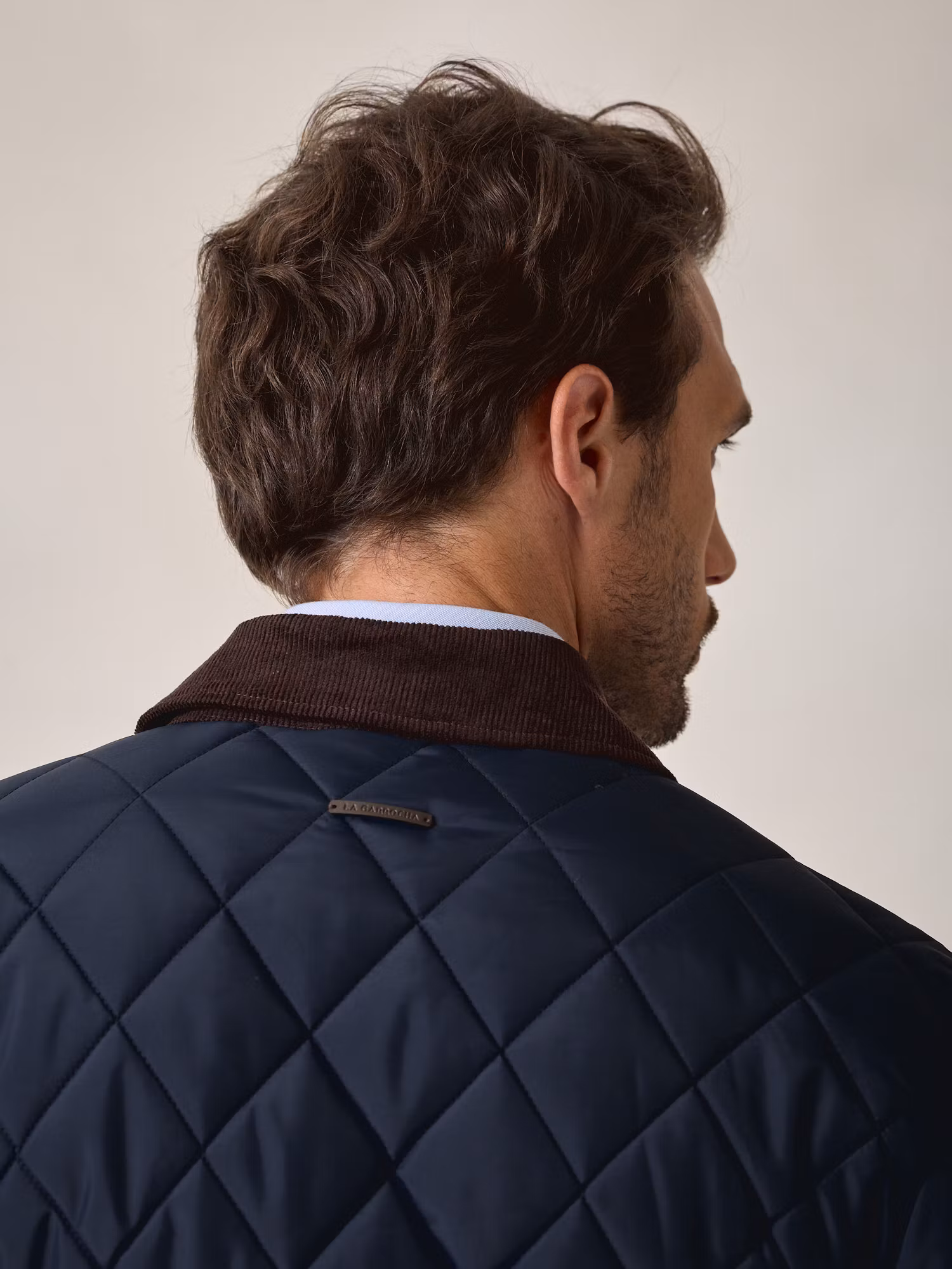 Husky Quilted Coat | Navy Blue