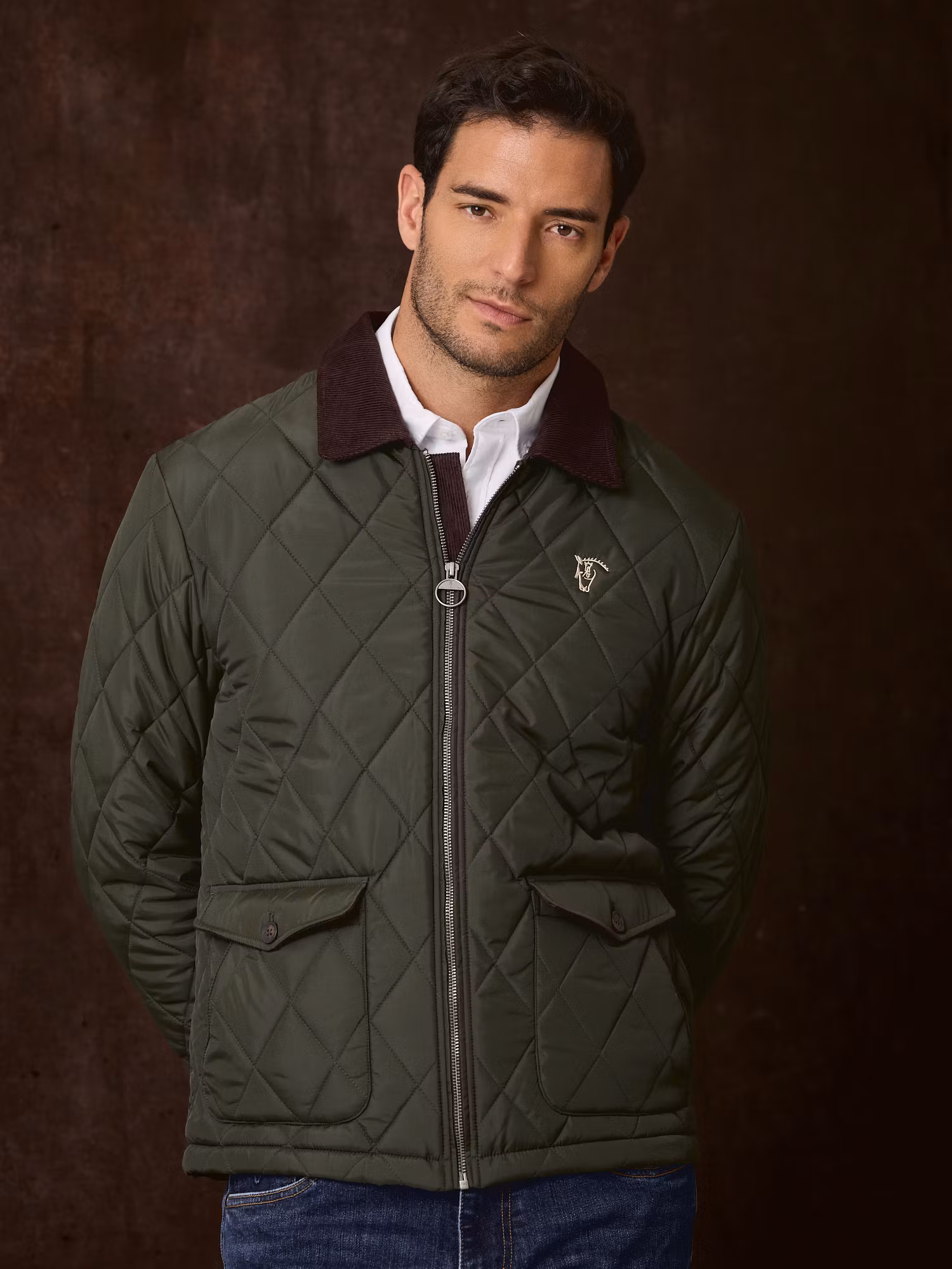Husky Quilted Coat | Hunter Green