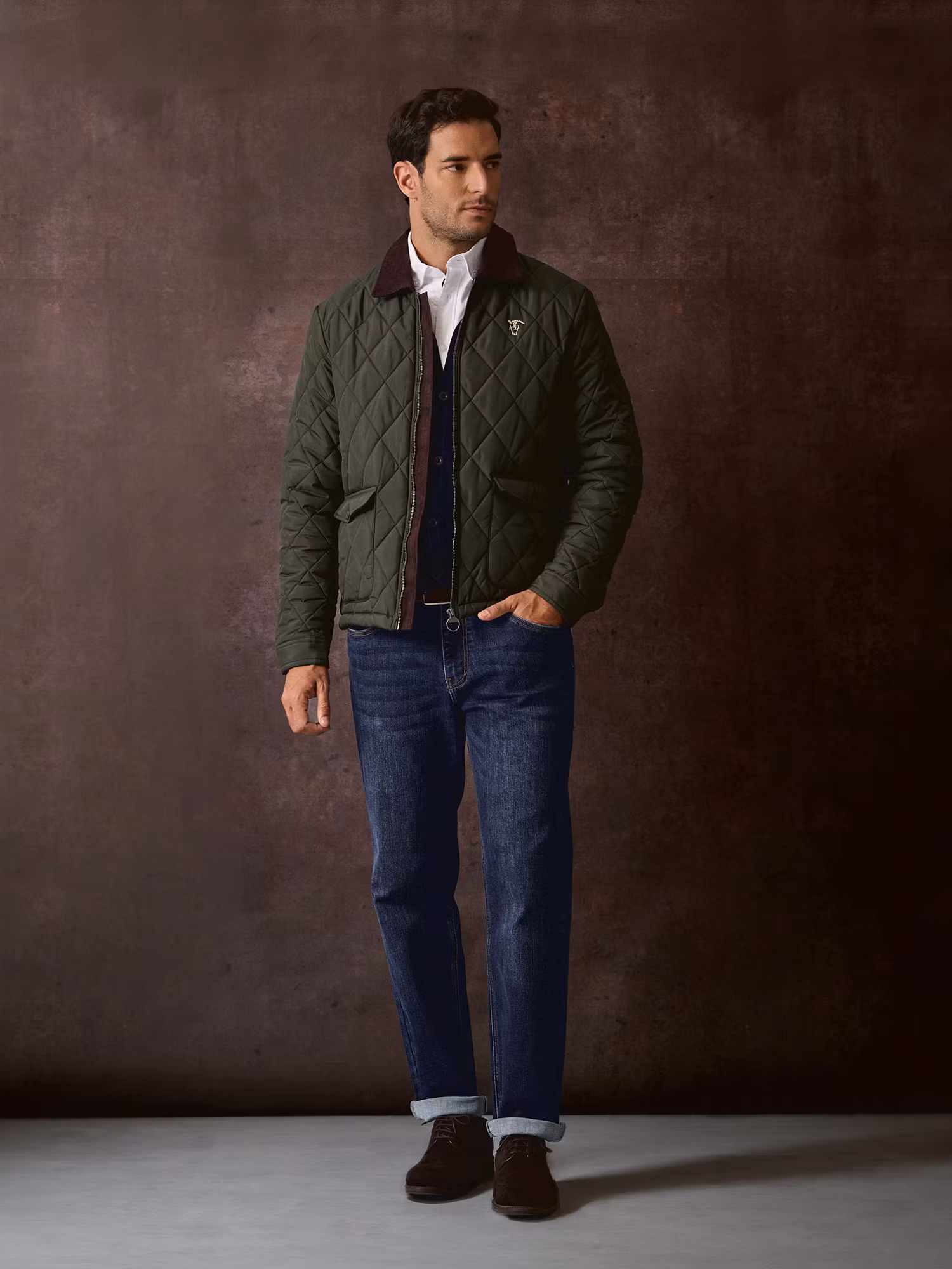 Husky Quilted Coat | Hunter Green