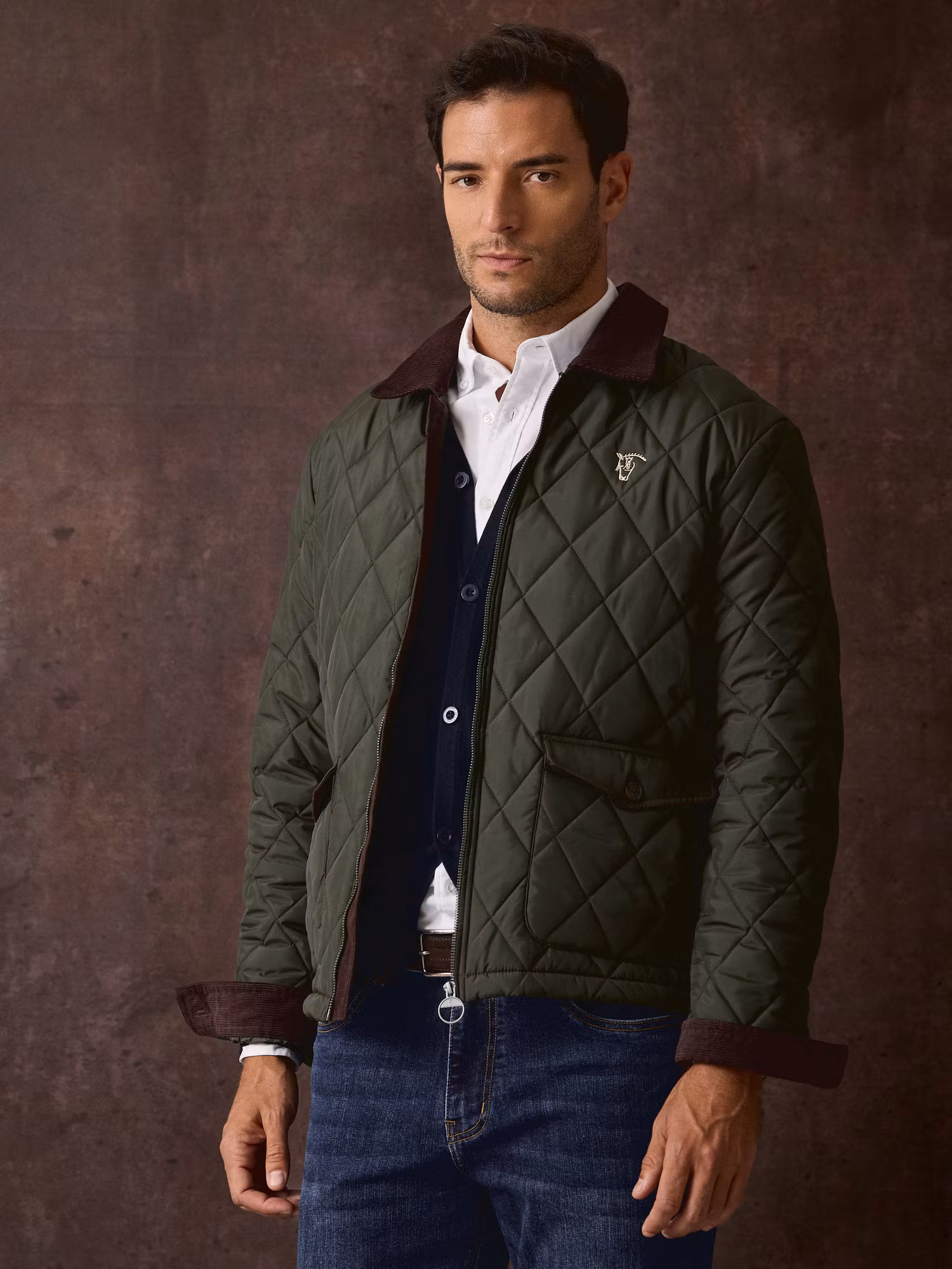 Husky Quilted Coat | Hunter Green
