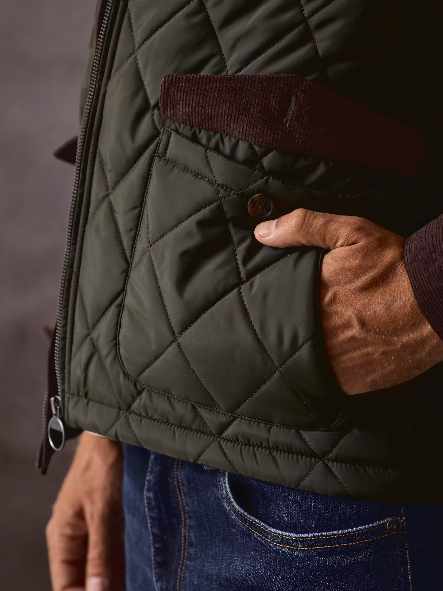 Husky Quilted Coat | Hunter Green