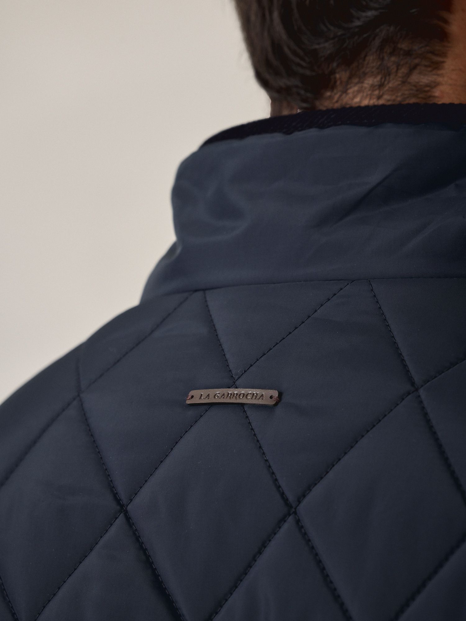 Diamond Quilted Vest  | Navy Blue