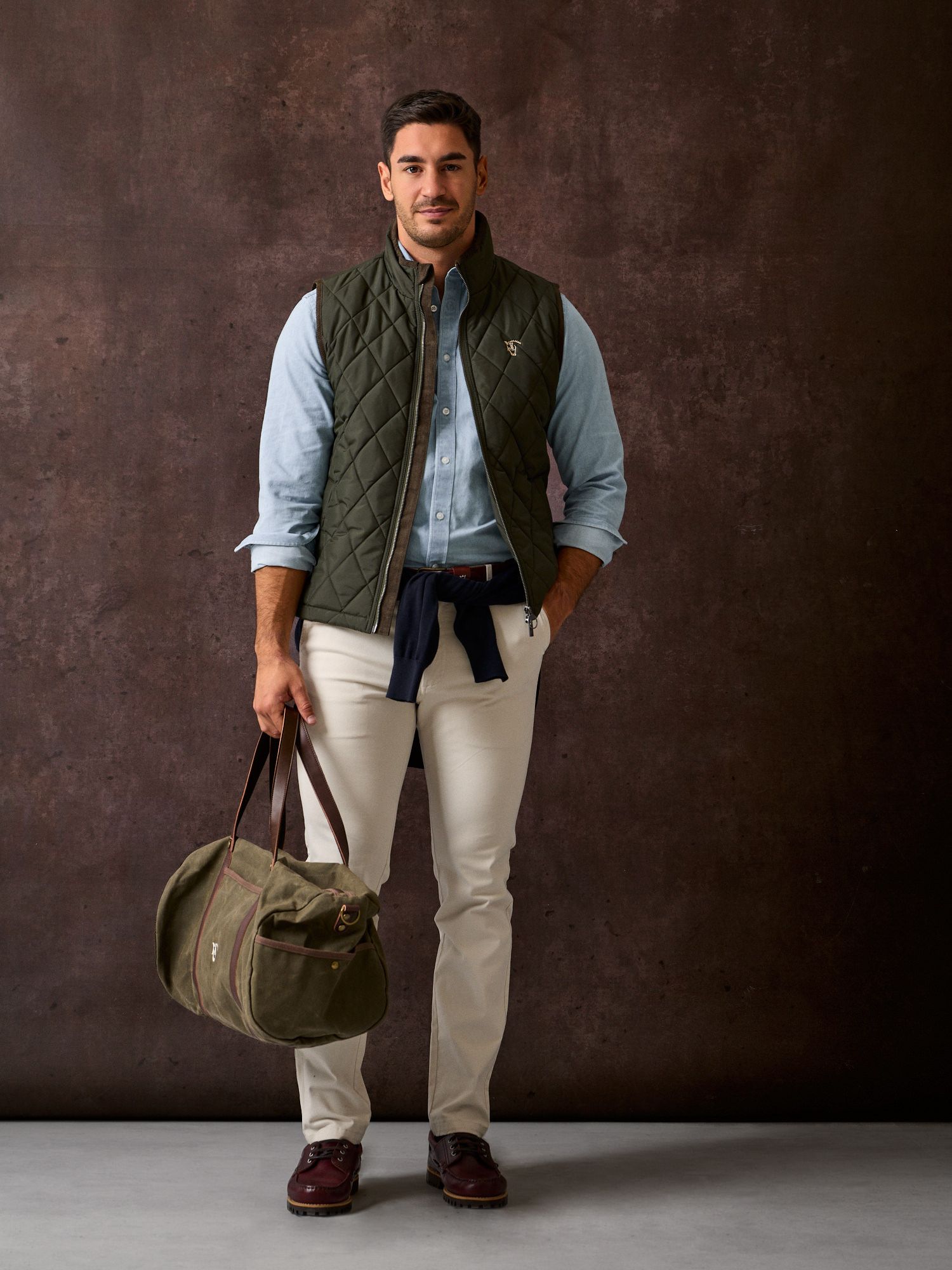 Diamond Quilted Vest | Hunter Green