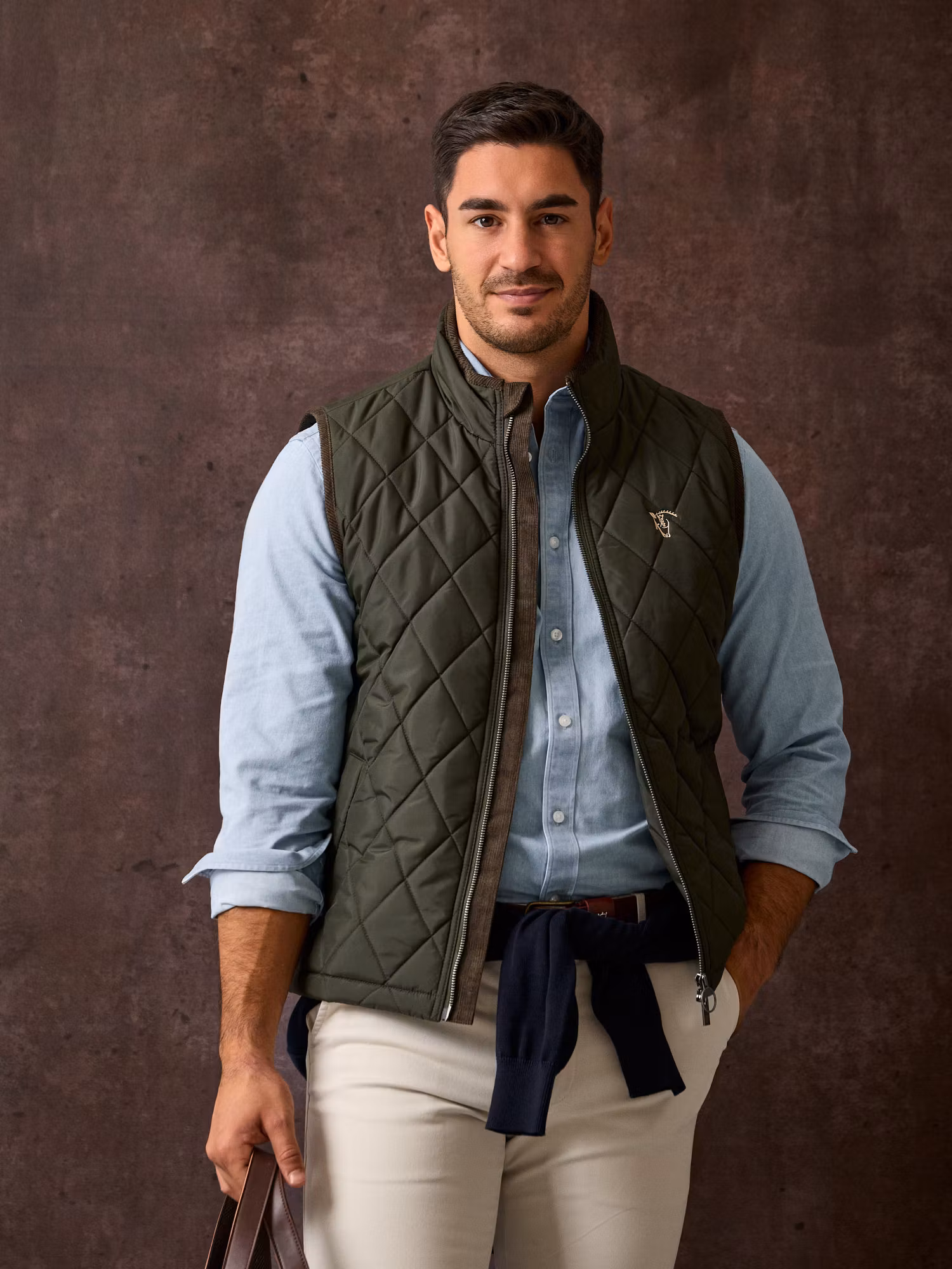 Diamond Quilted Vest | Hunter Green