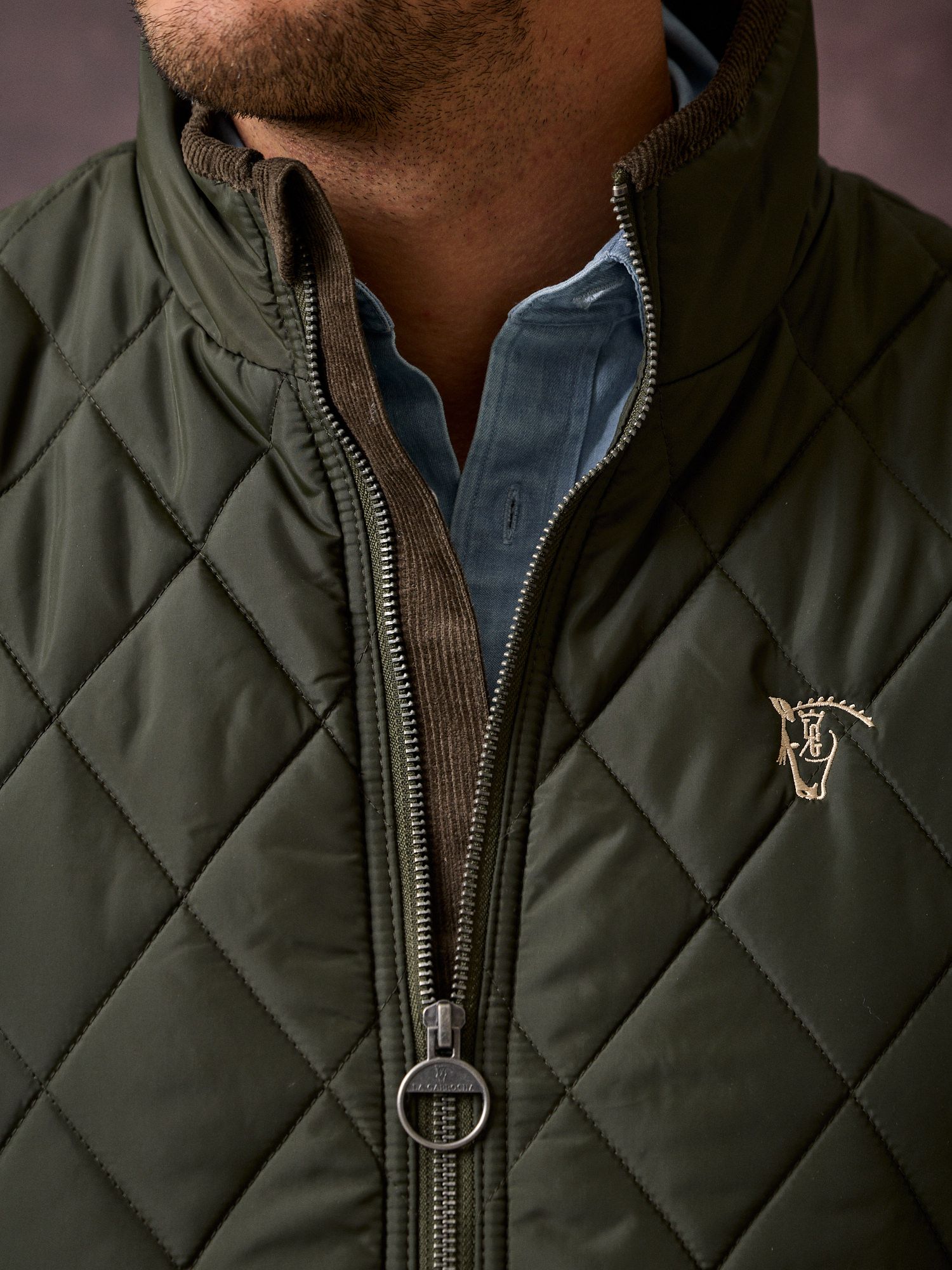 Diamond Quilted Vest | Hunter Green