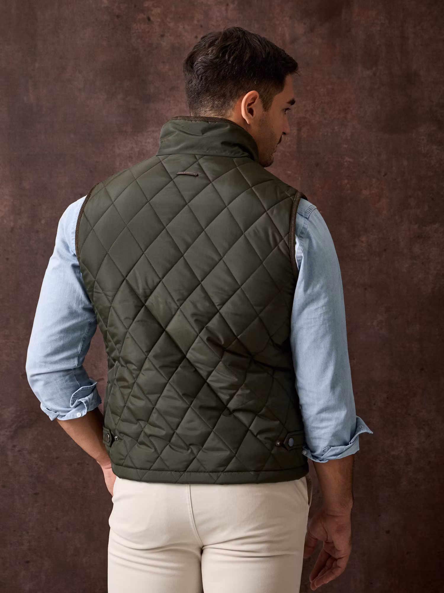 Diamond Quilted Vest | Hunter Green