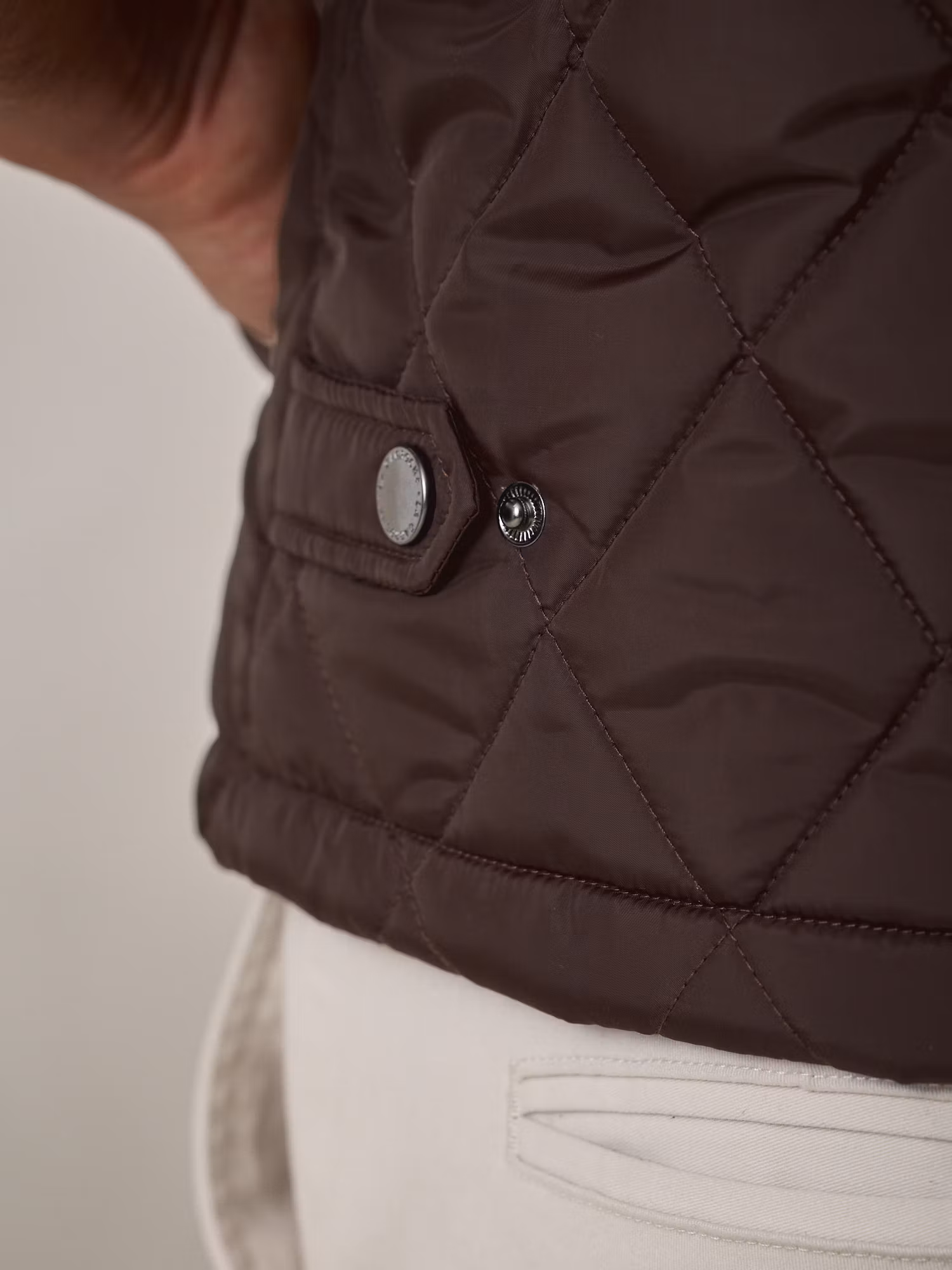 Diamond Quilted Vest | Mocha