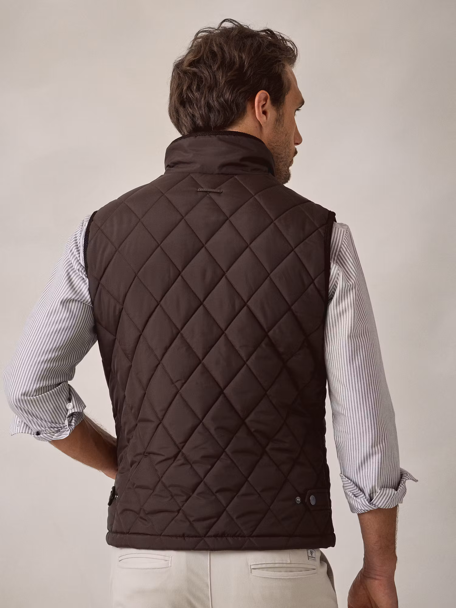 Diamond Quilted Vest | Mocha
