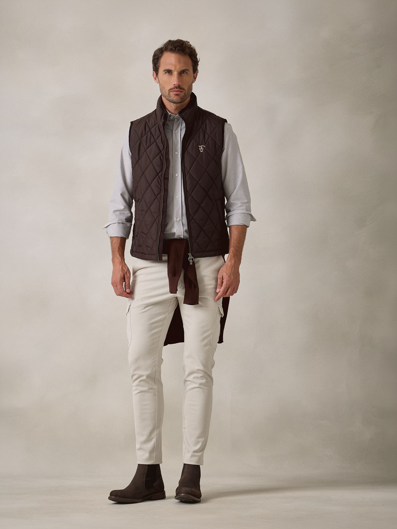 Diamond Quilted Vest | Mocha
