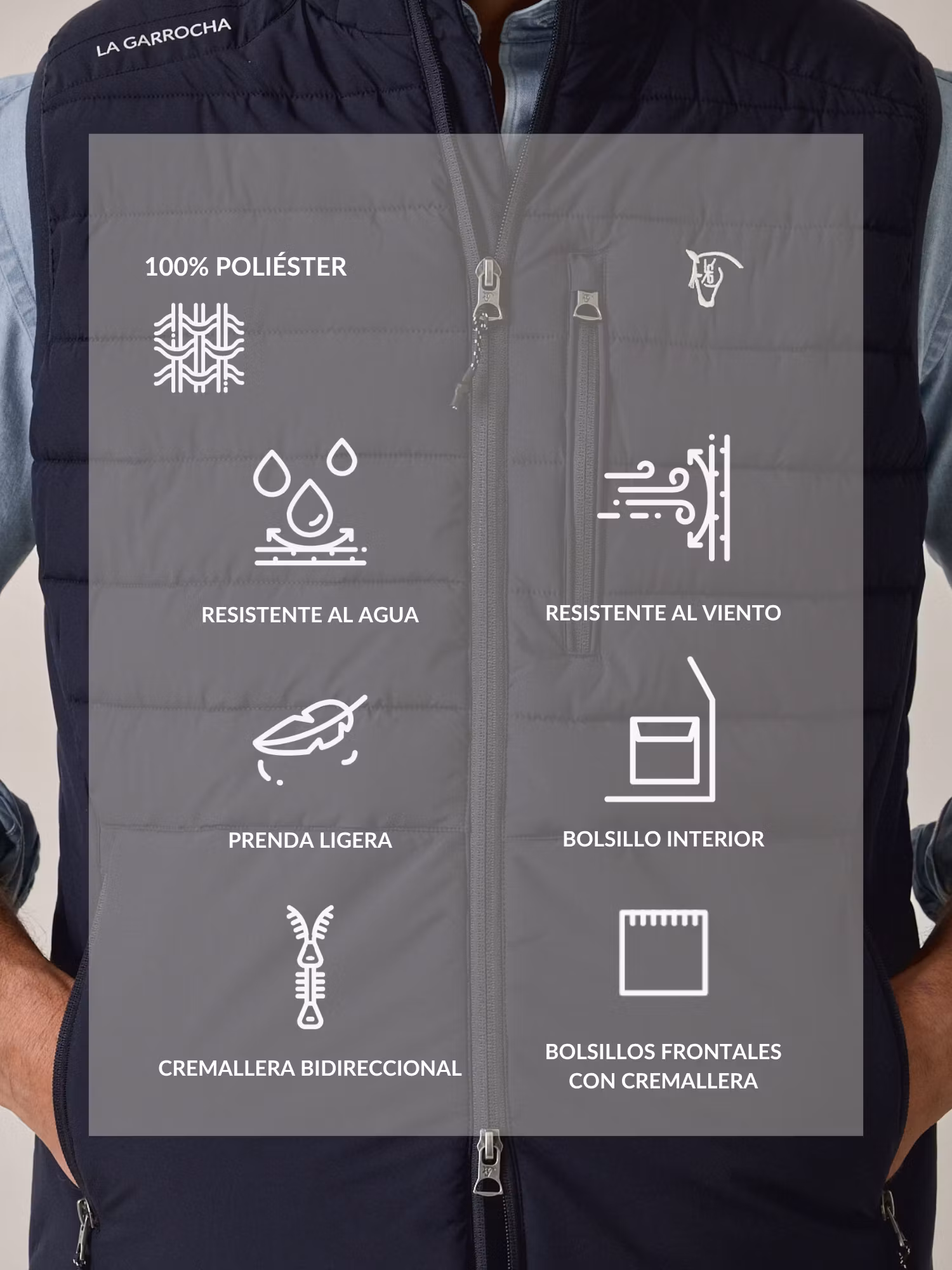 Technical Vest | Navy Blue