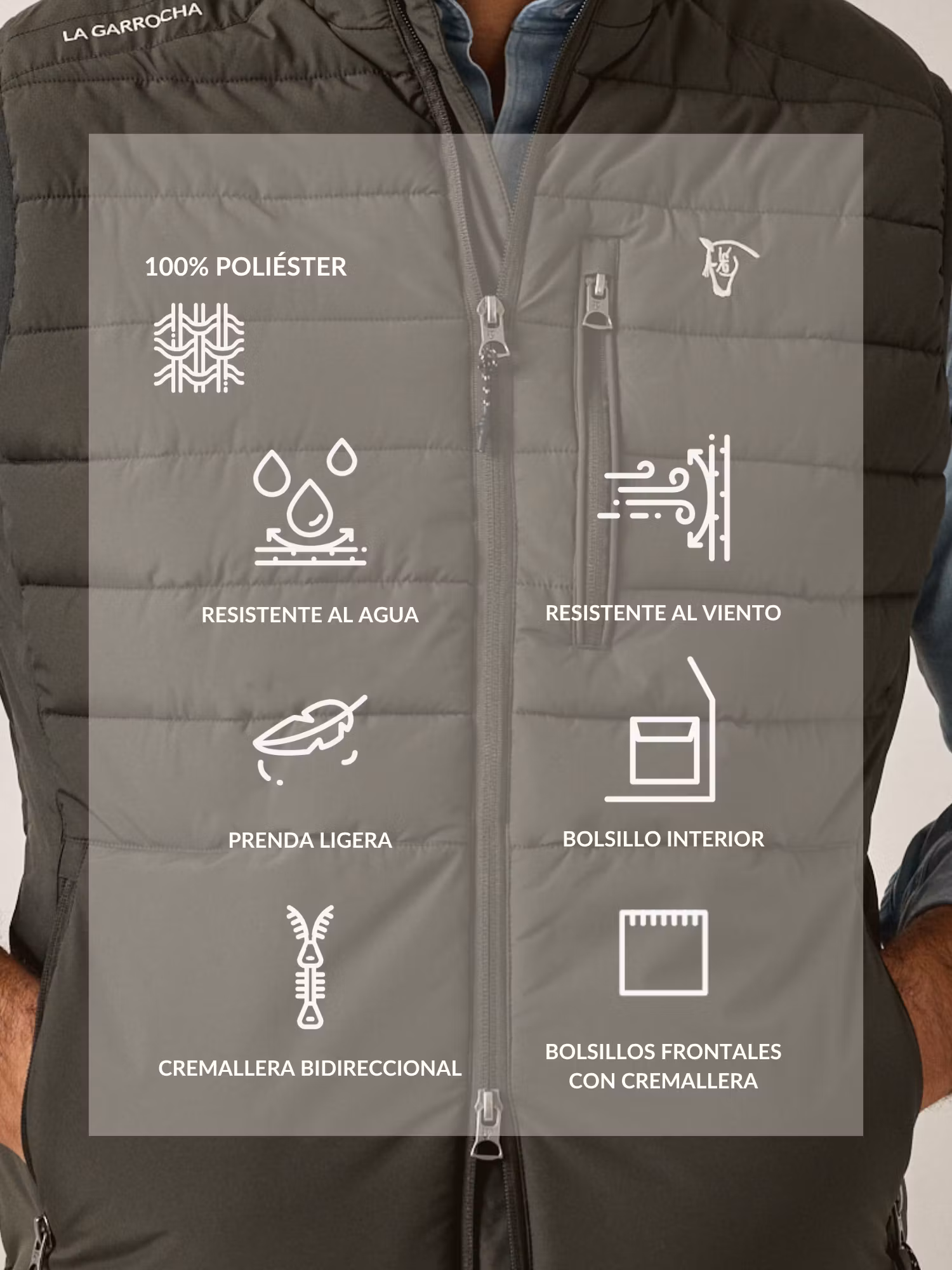 Technical Vest | Moss Green