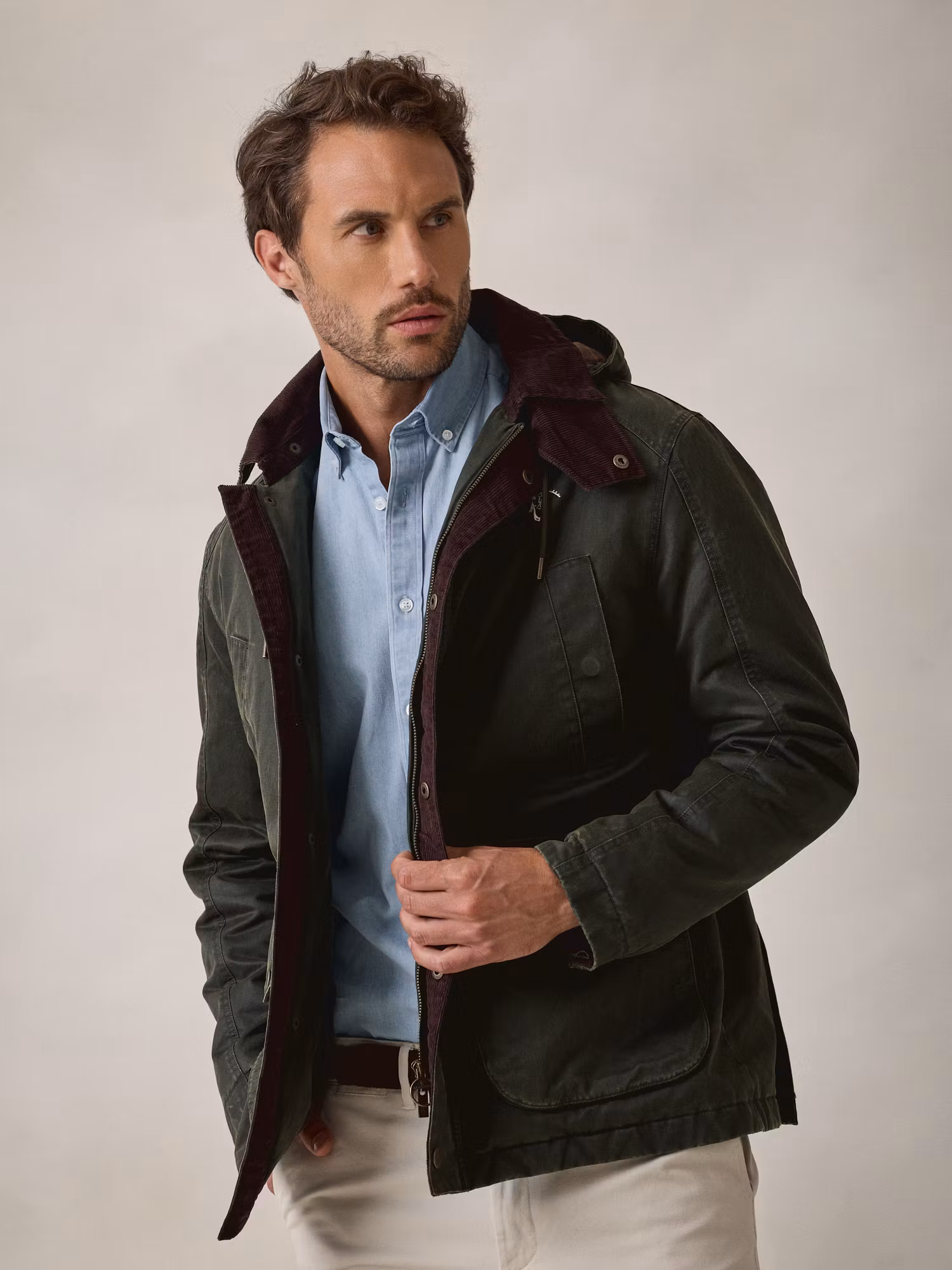Parka Effet Ciré | Vert Chasse