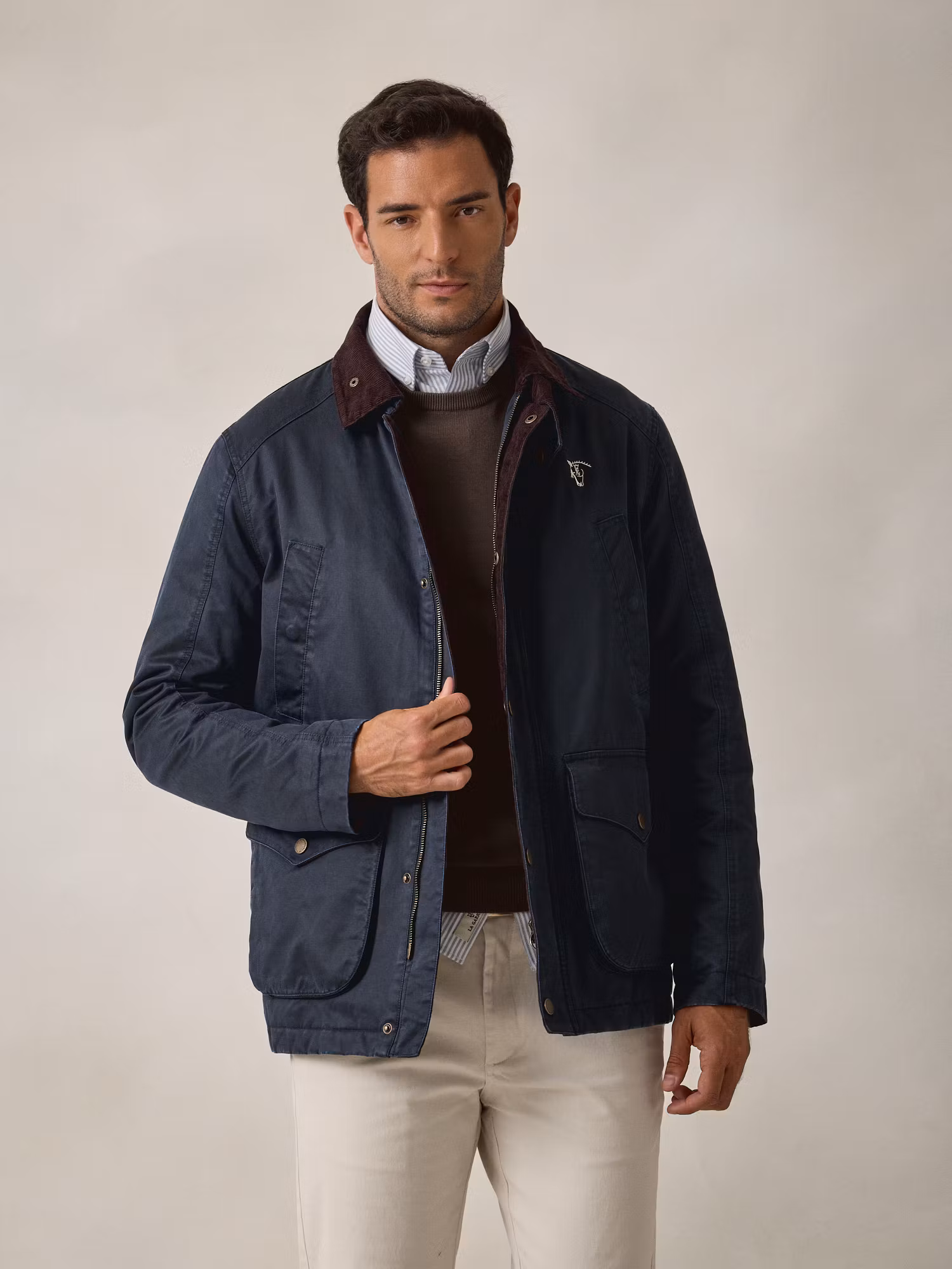 Parka Effet Ciré | Bleu Marine