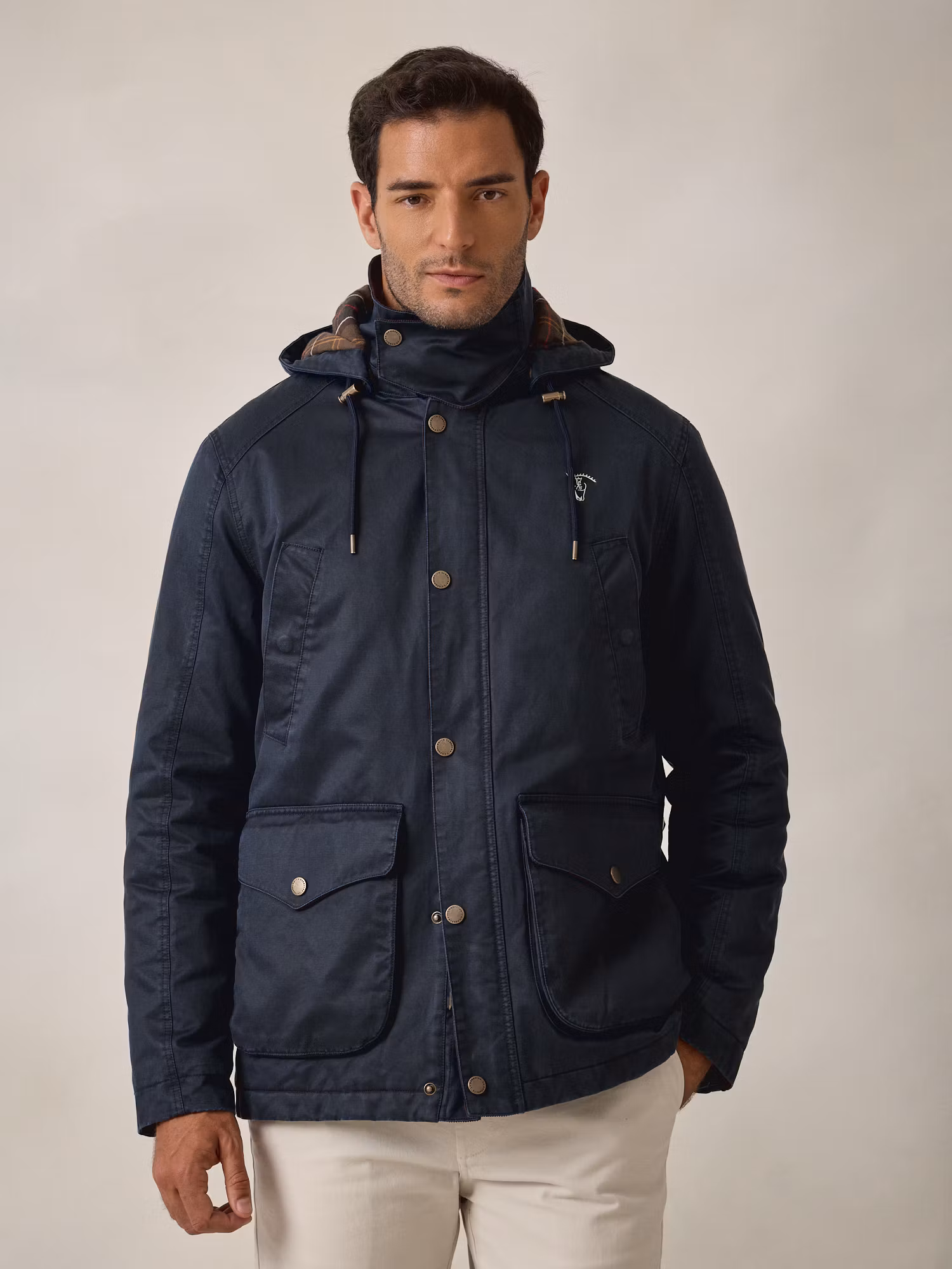 Parka Effet Ciré | Bleu Marine
