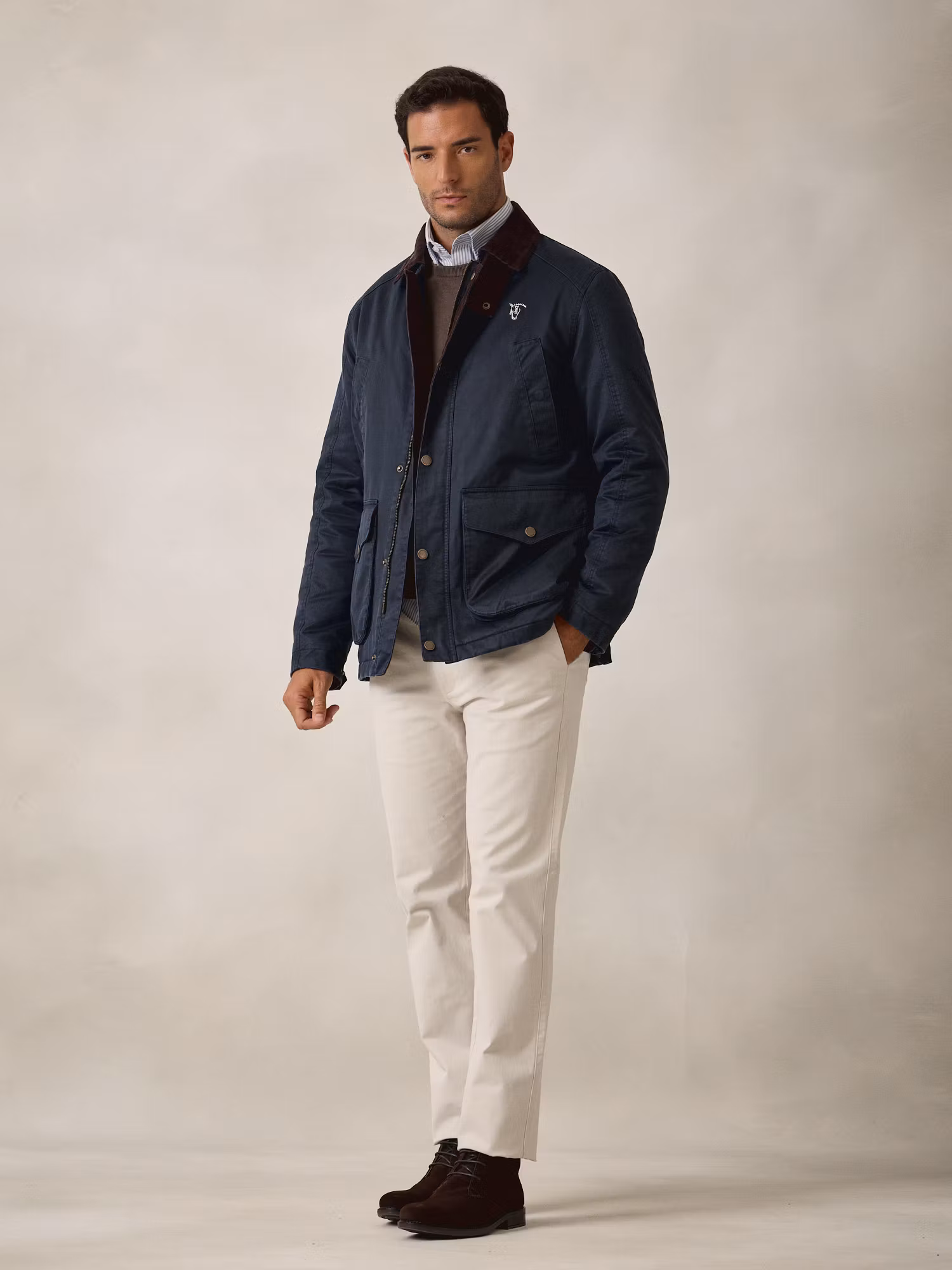 Parka Effet Ciré | Bleu Marine