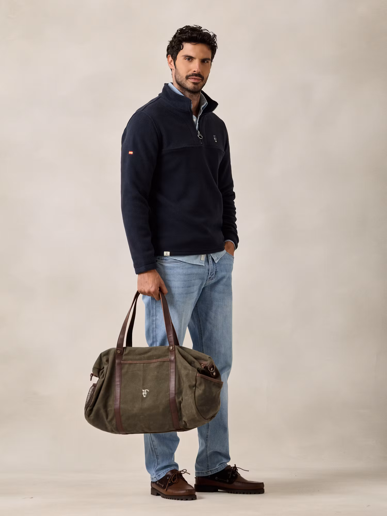 Polaire Demi-zip | Bleu Marine