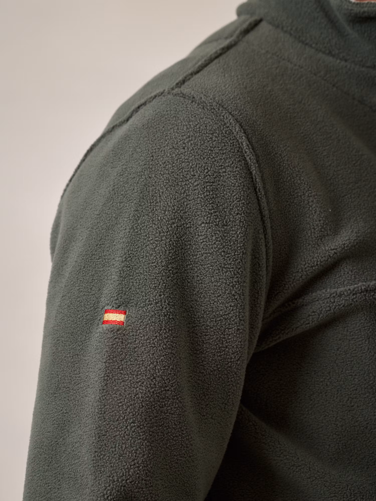 Polaire Demi-Zip | Kaki