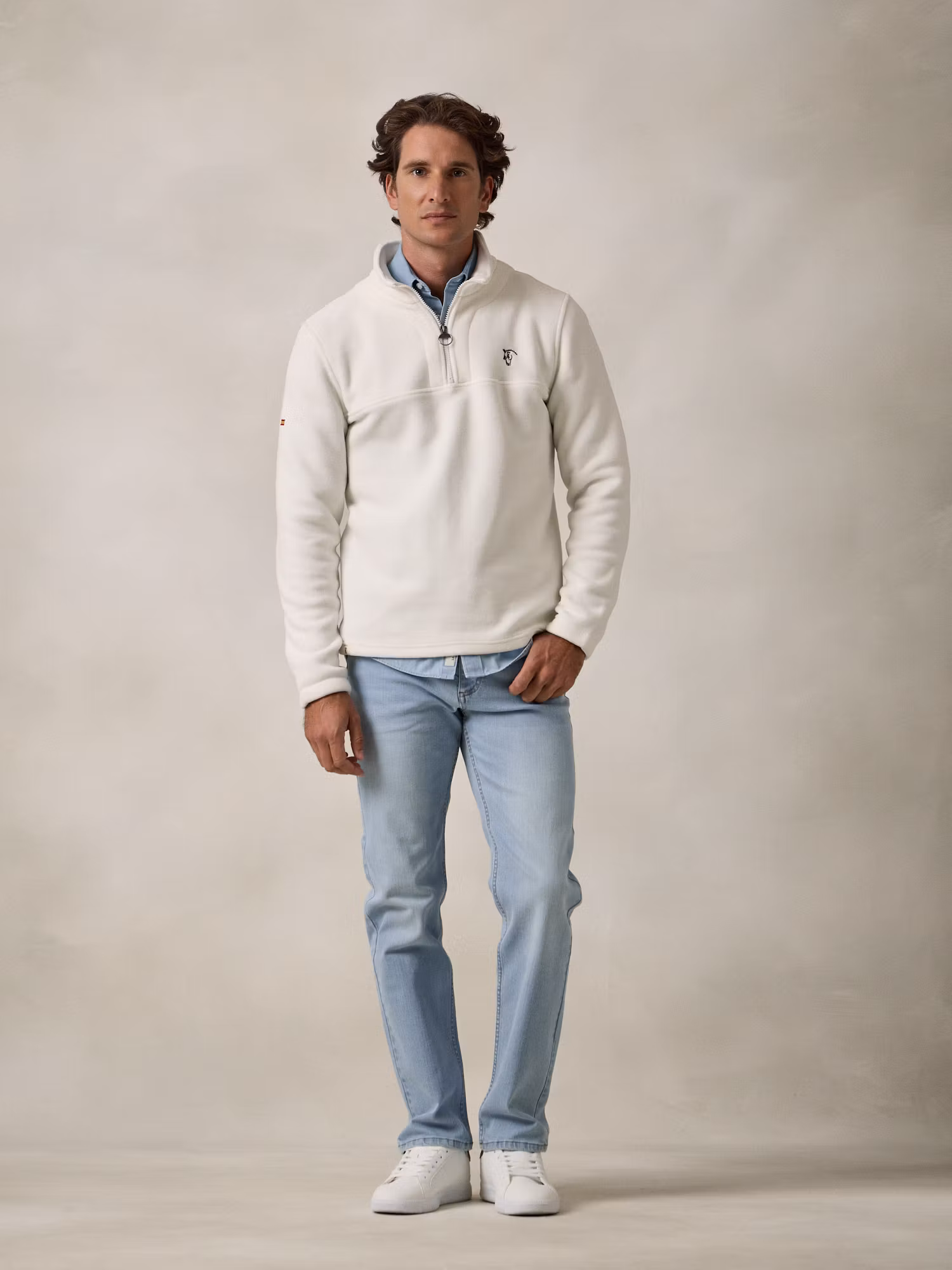 Polaire Demi-Zip | Beige