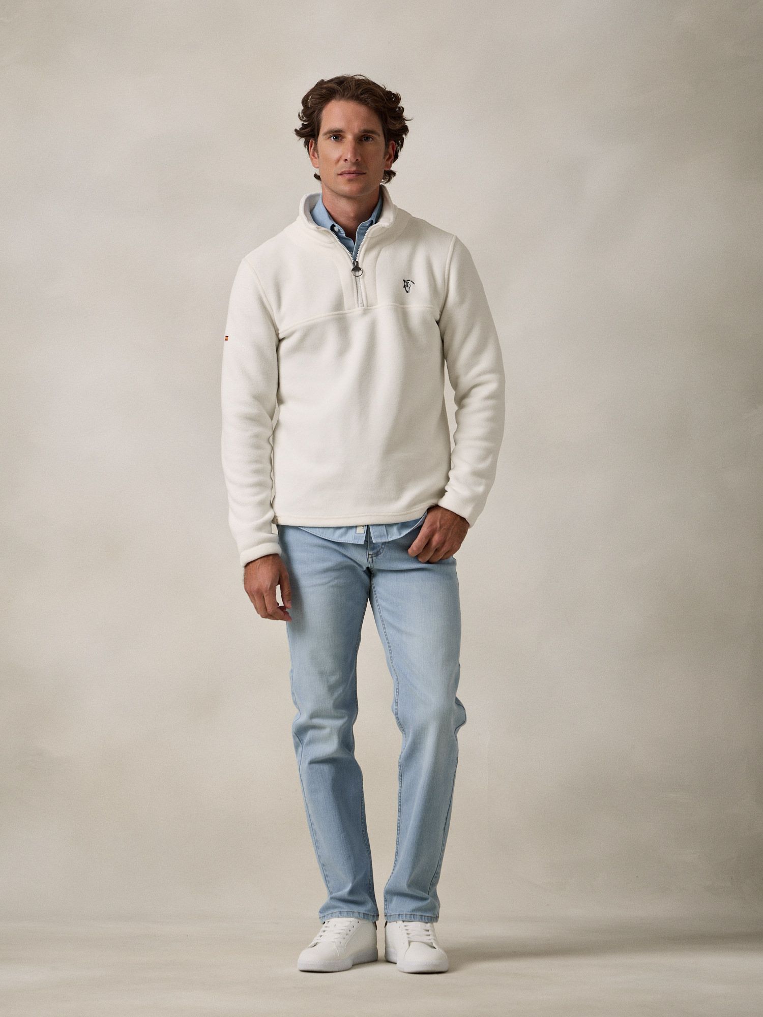 Polar Media Cremallera | Beige