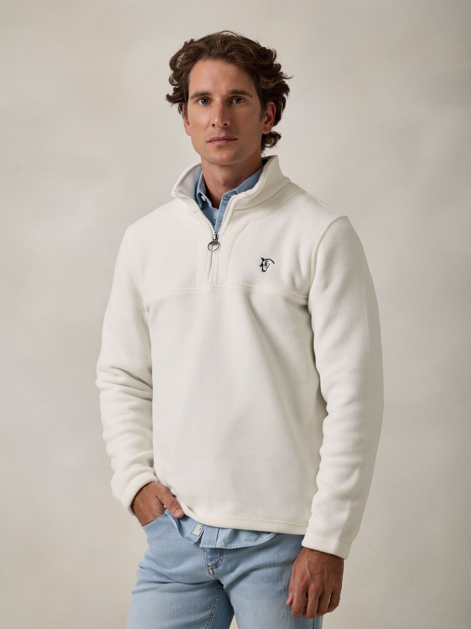 Polar Media Cremallera | Beige