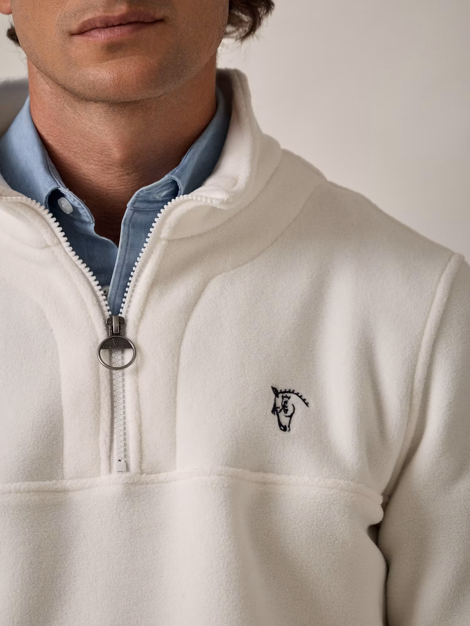Polaire Demi-Zip | Beige