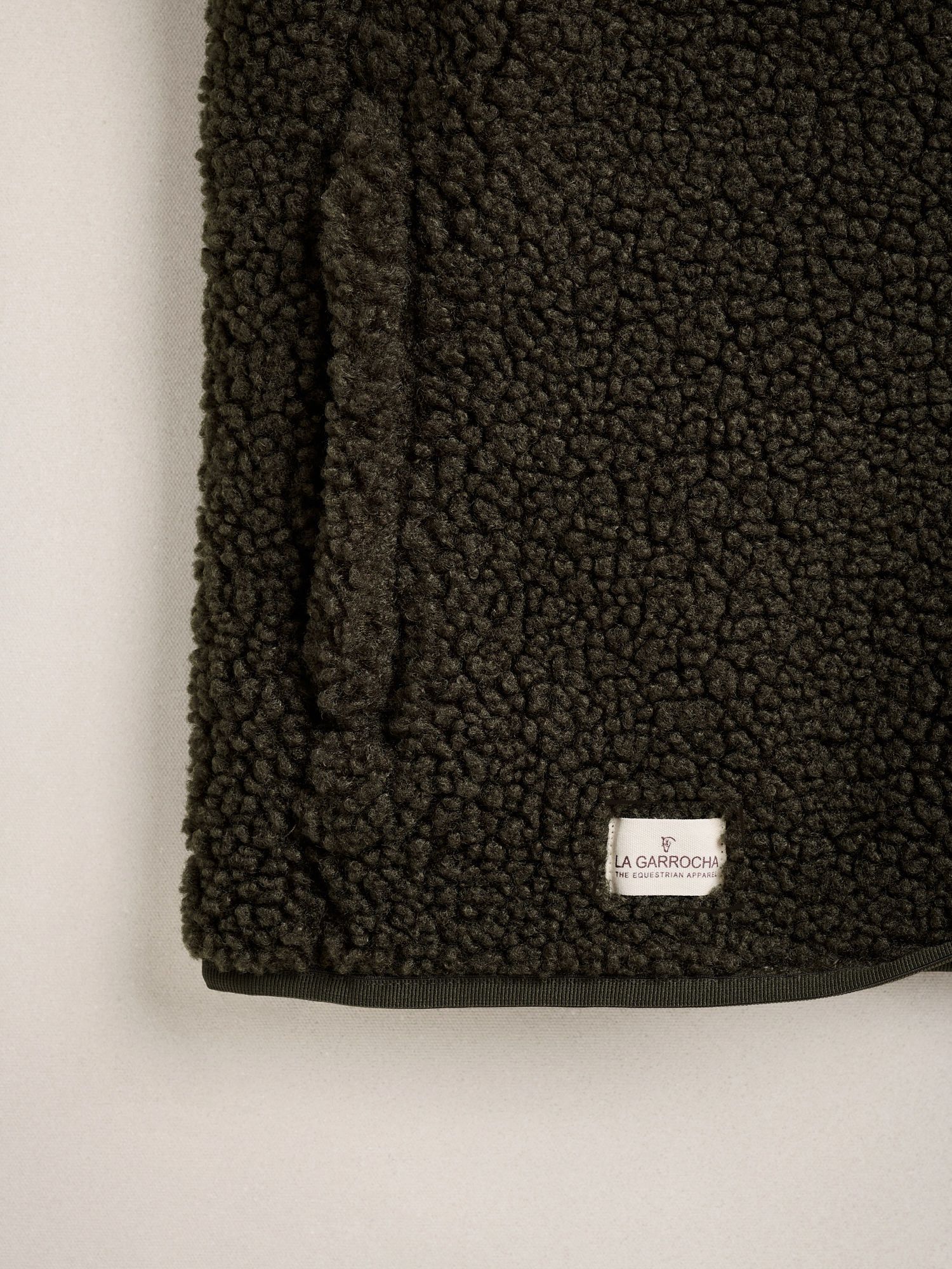 Sherpa Fleece Vest | Moss Green