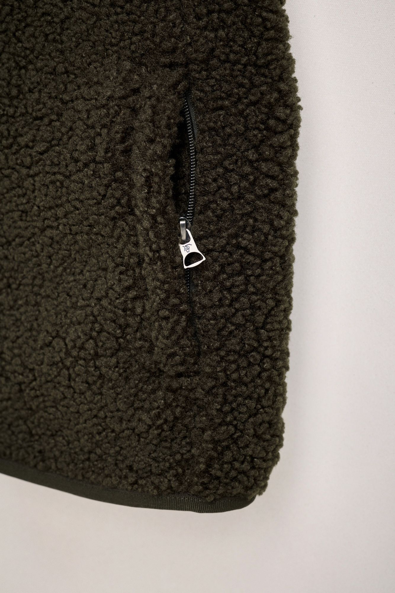 Sherpa Fleece Vest | Moss Green