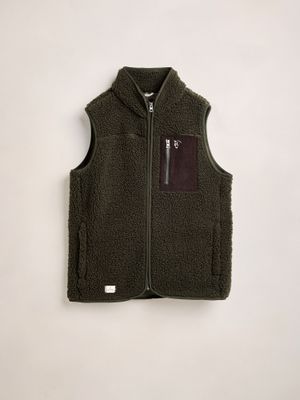 Chaleco Polar Borreguito | Musgo