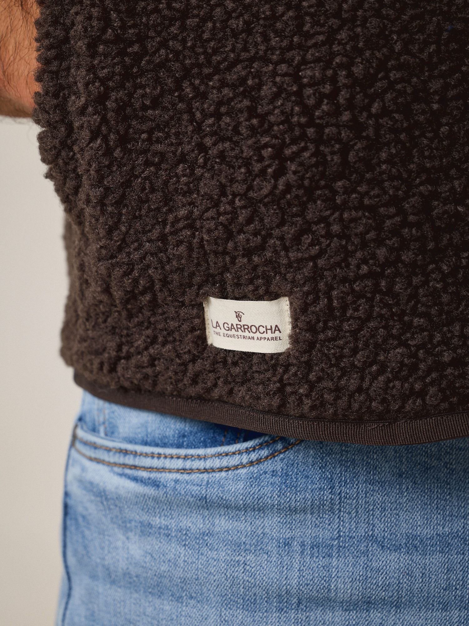 Sherpa Fleece Vest | Charcoal