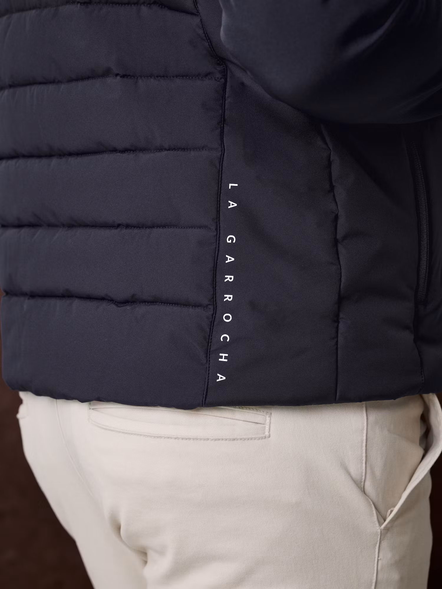 Technical Quilted Jacket | Navy Blue