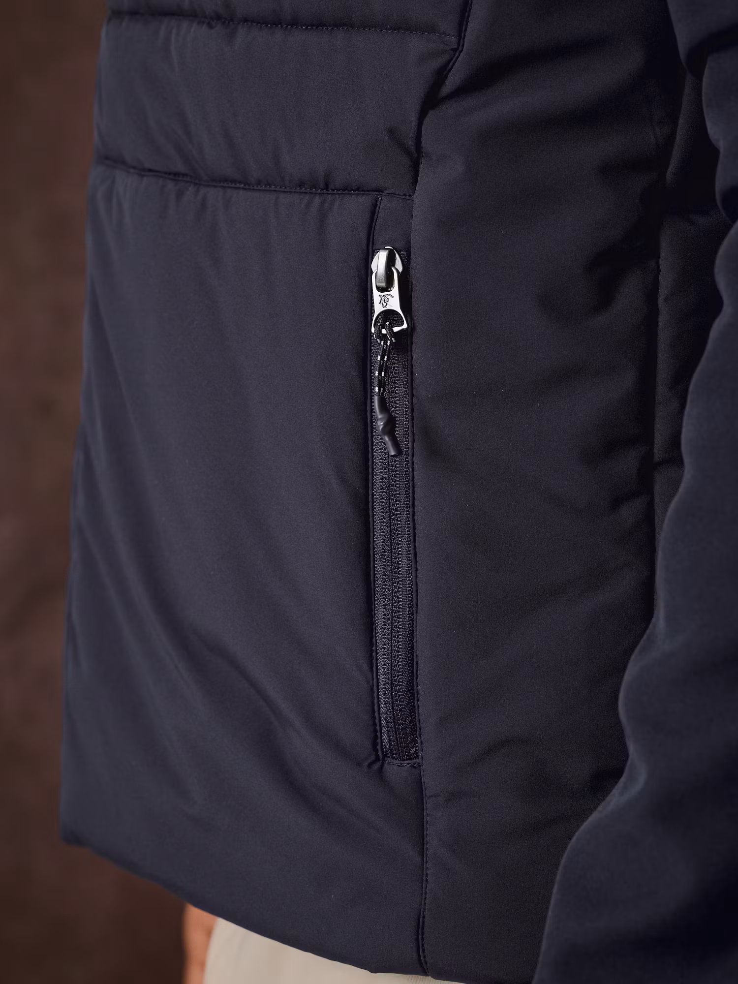 Technical Quilted Jacket | Navy Blue