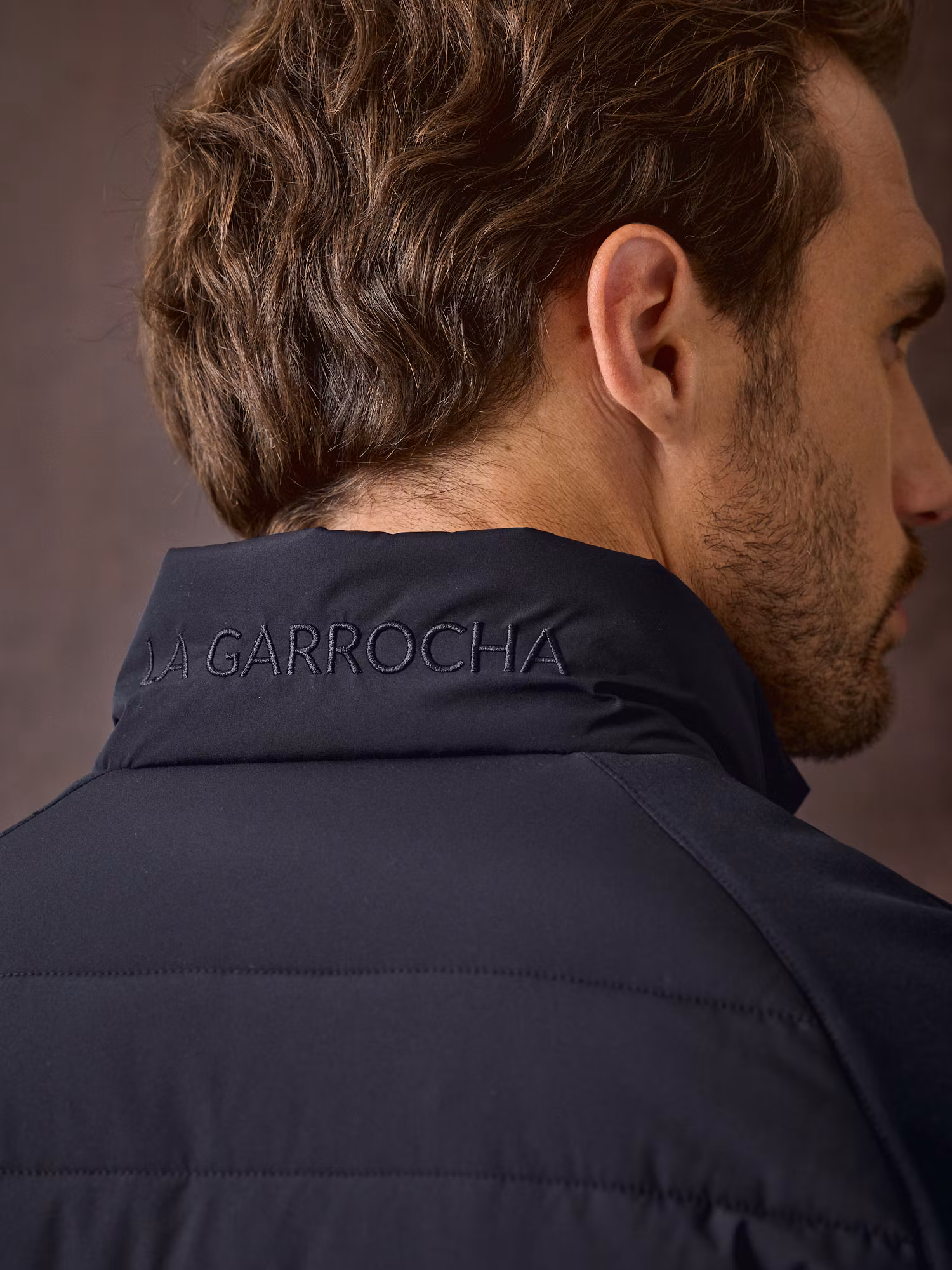 Technical Quilted Jacket | Navy Blue