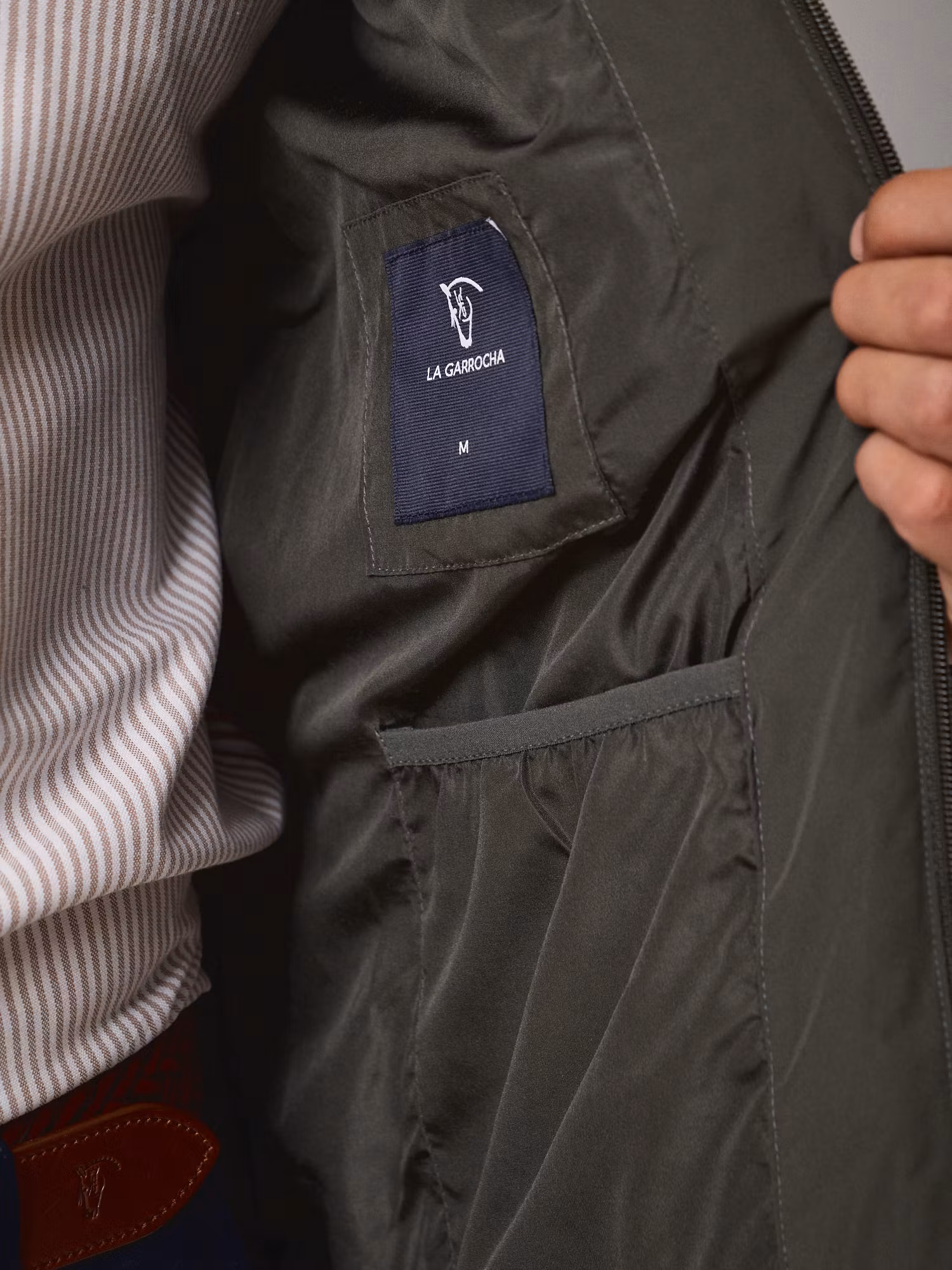 Technical Quilted Jacket | Moss Green