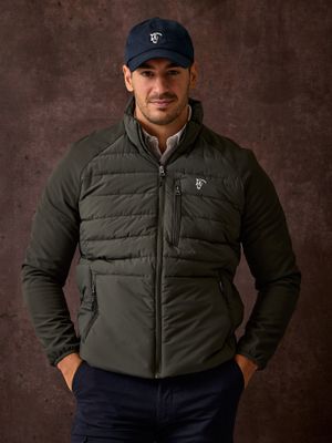 Technical Quilted Jacket | Moss Green
