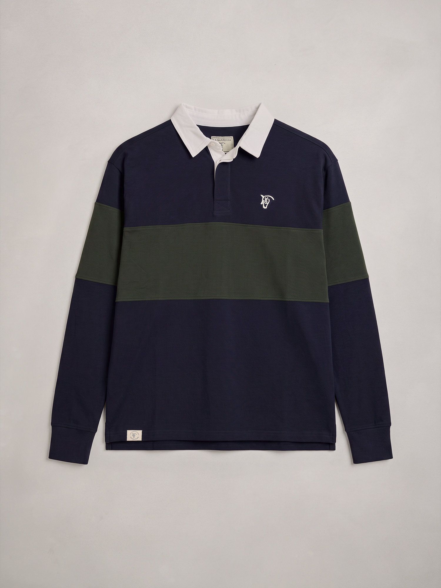 Polo with Stripe | Navy Blue