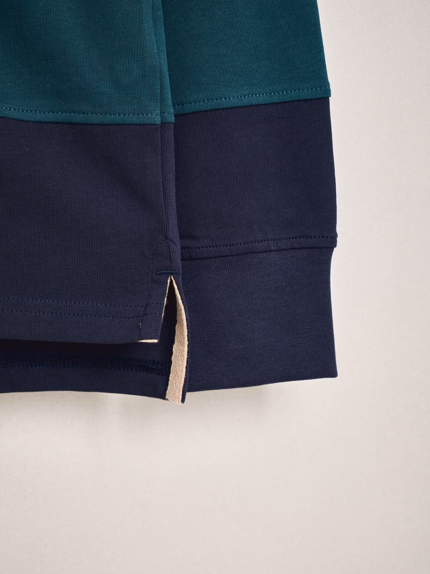 Canvas Collar Rugby Polo | Navy Blue