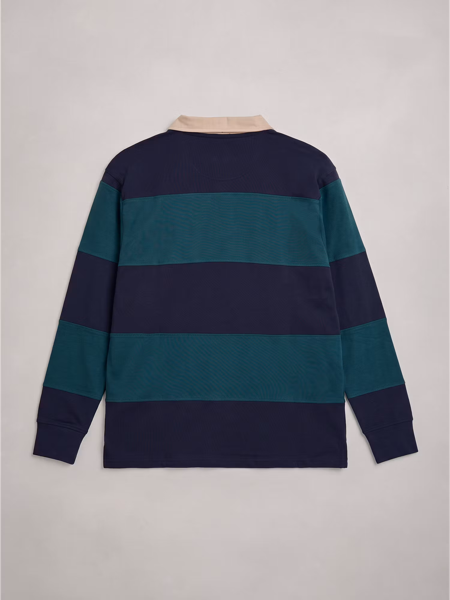 Canvas Collar Rugby Polo | Navy Blue