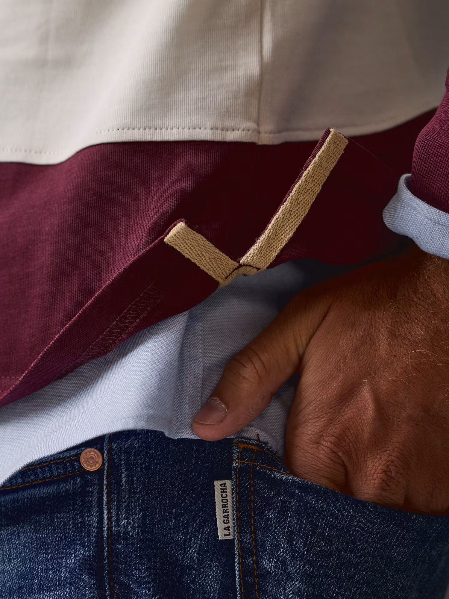 Canvas Collar Rugby Polo | Mulberry