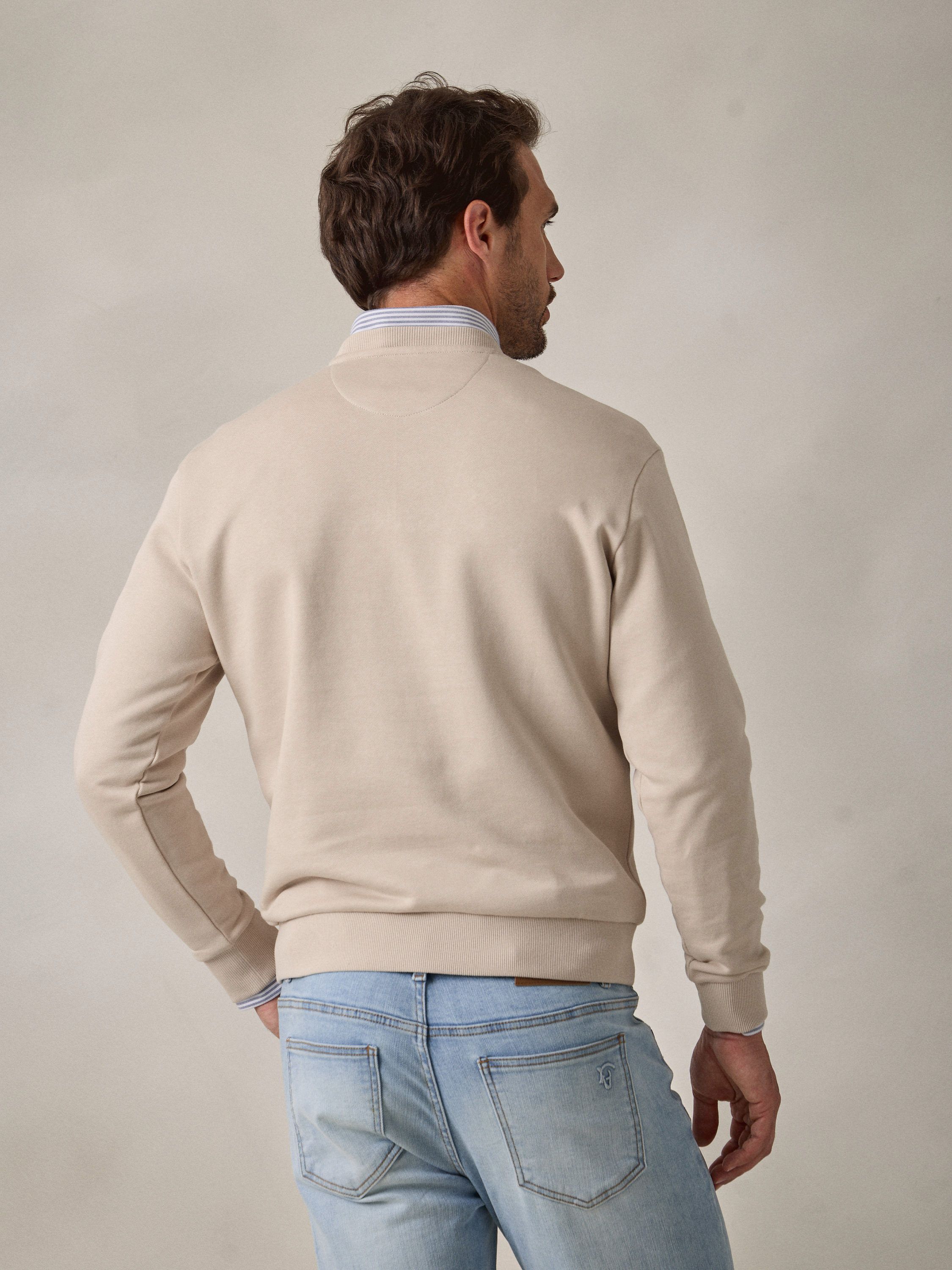 Equestrian Sweatshirt | Nude