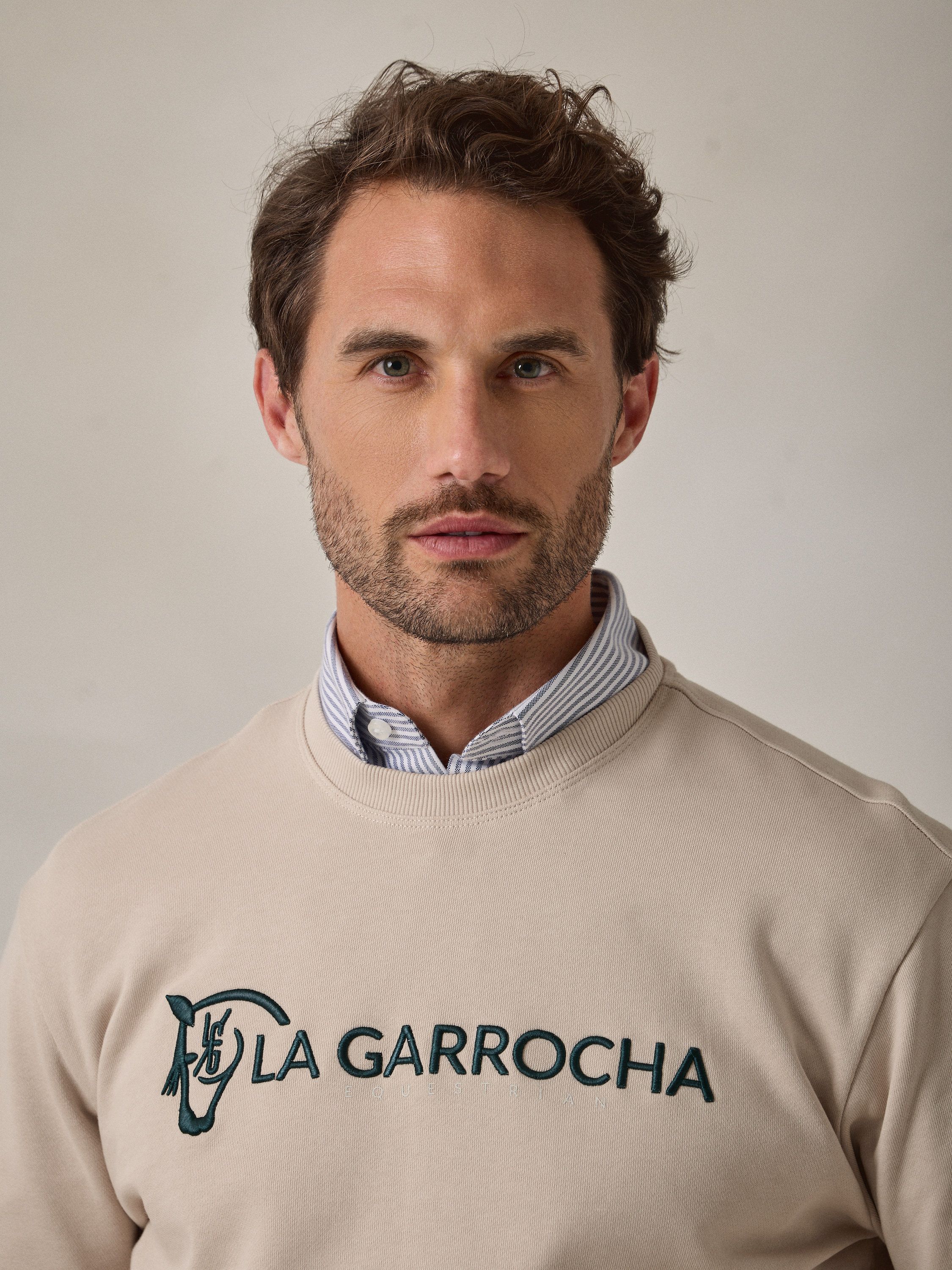 Equestrian Sweatshirt | Nude