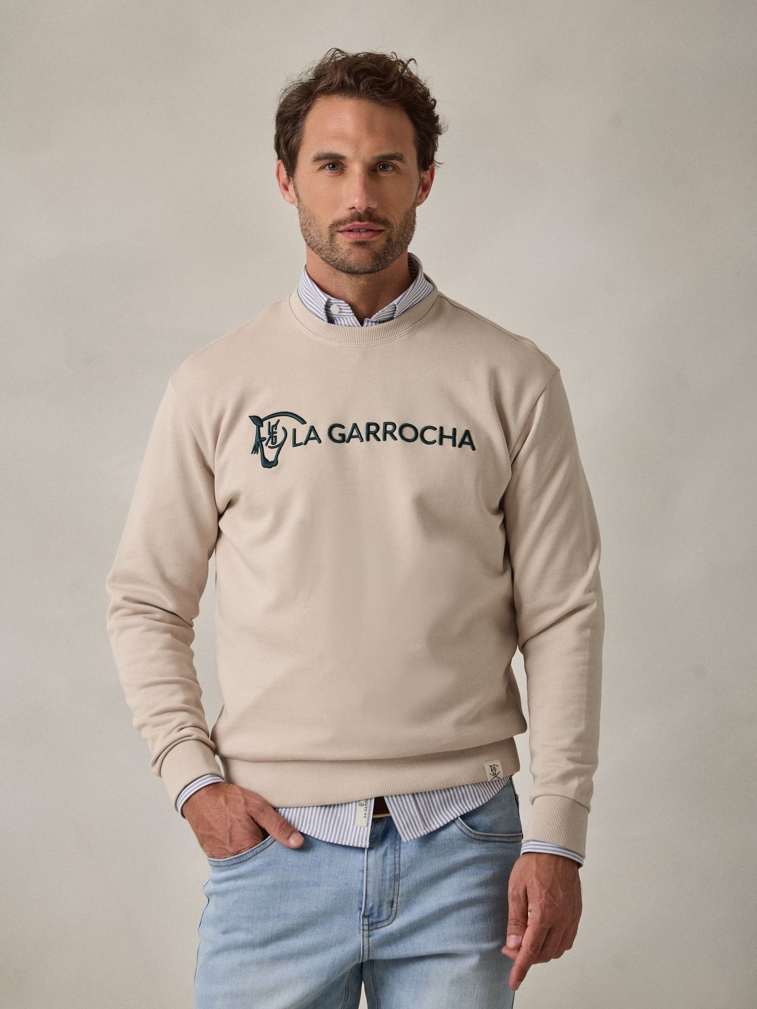Sudadera Equestrian | Nude