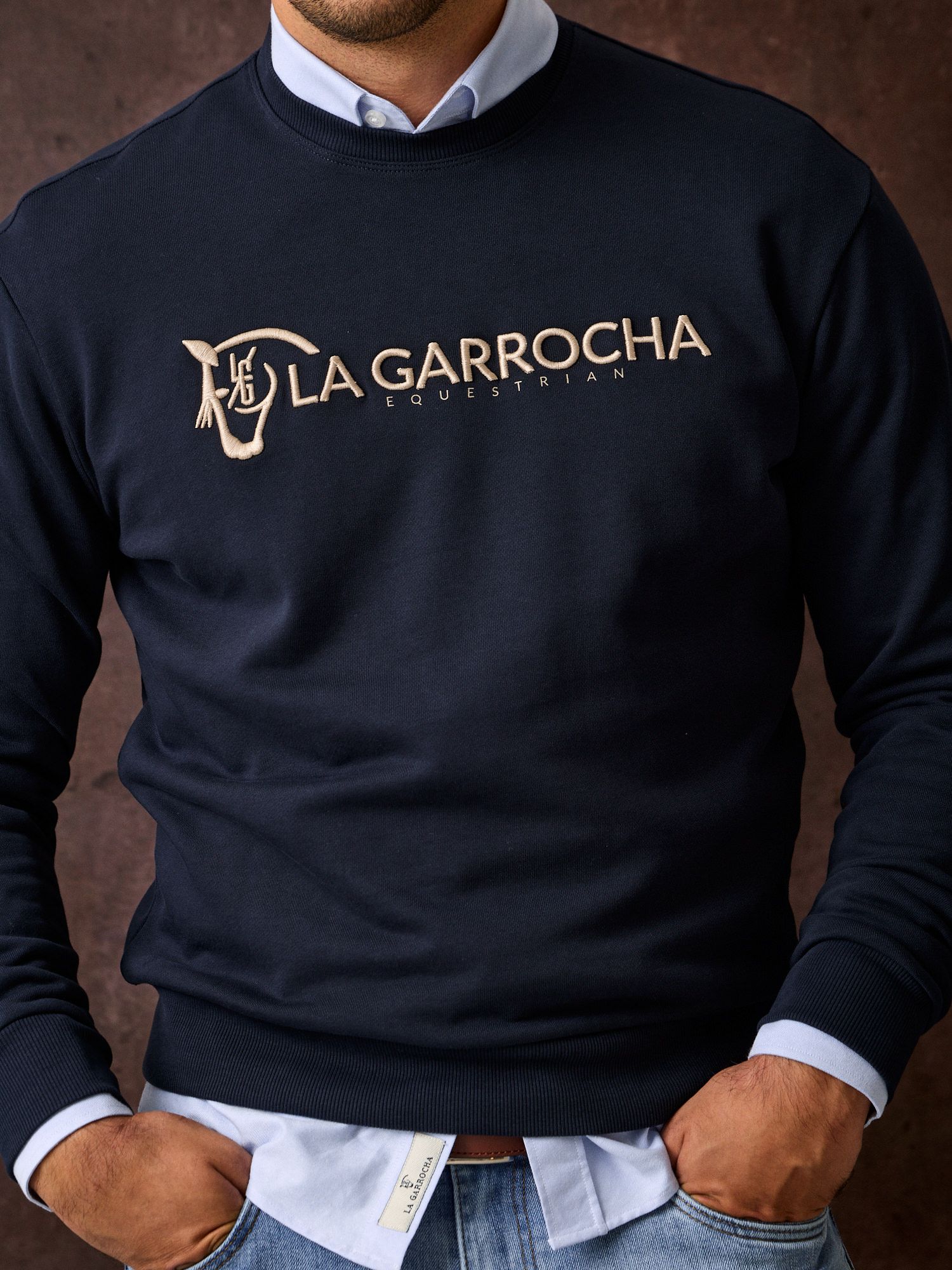 Equestrian Sweatshirt | Navy Blue
