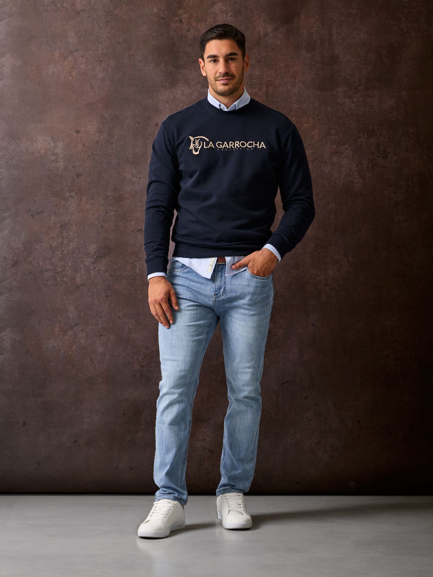 Equestrian Sweatshirt | Navy Blue