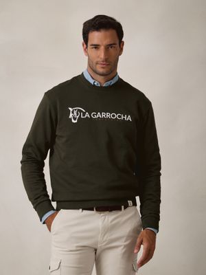 Equestrian Sweatshirt | Hunter Green