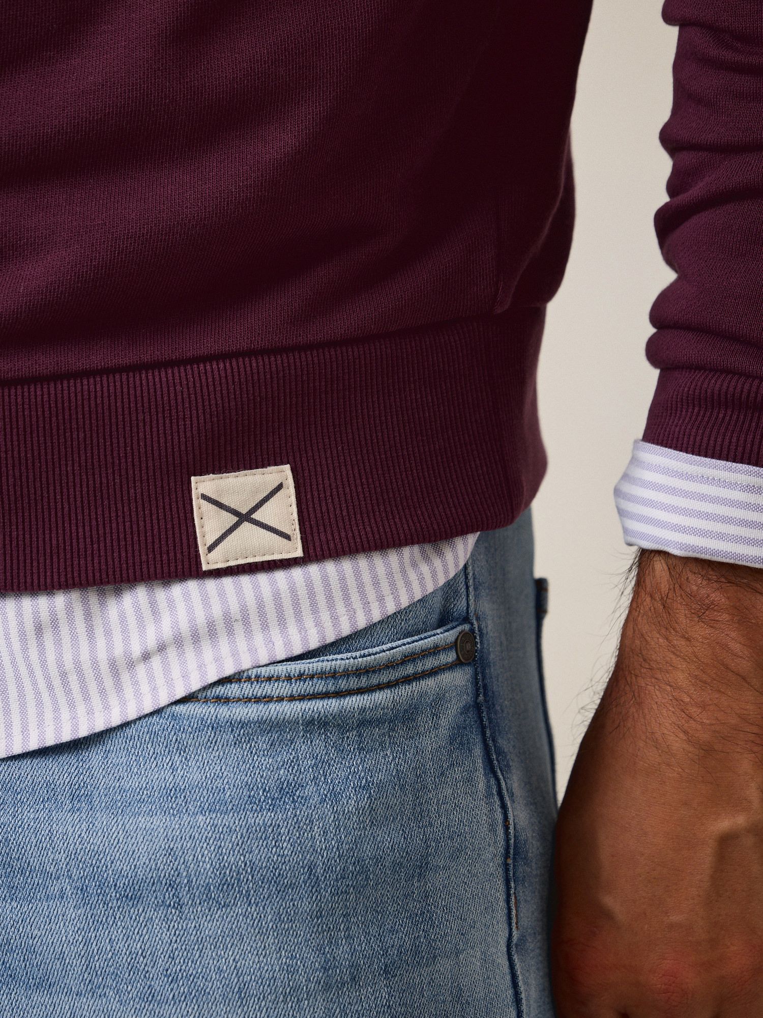 Basic Sweatshirt | Mulberry